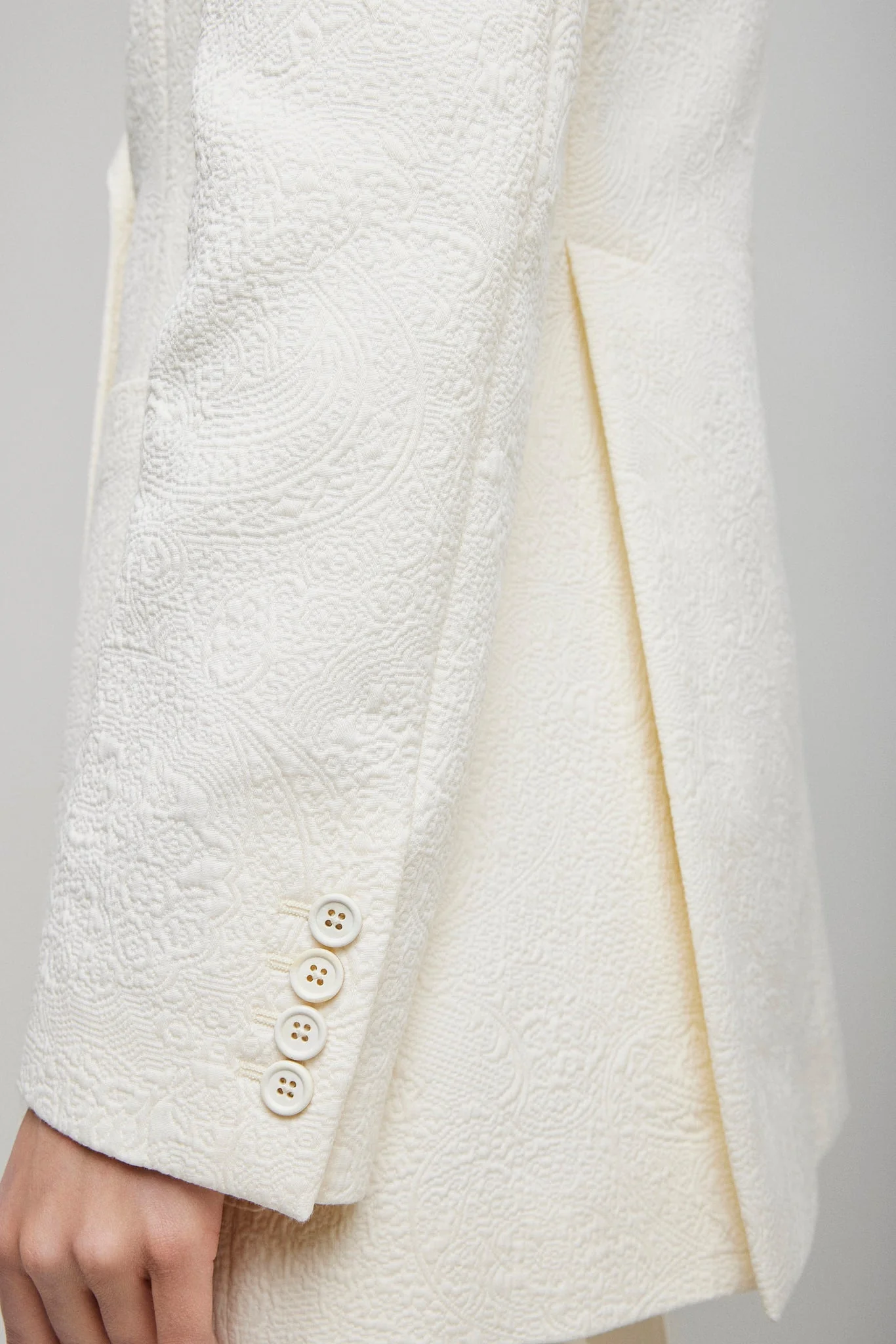 Coconut milkveste double croisure - Image 4
