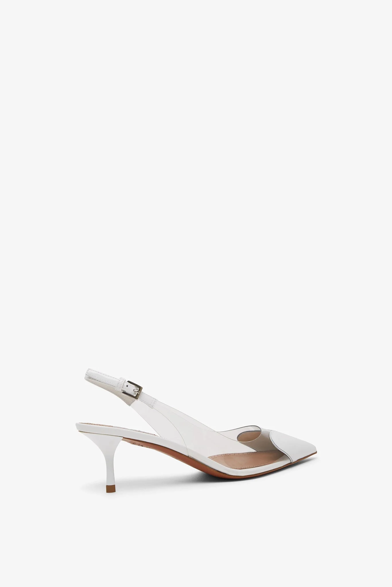 Coeur 55 white patent slingbacks - Image 3