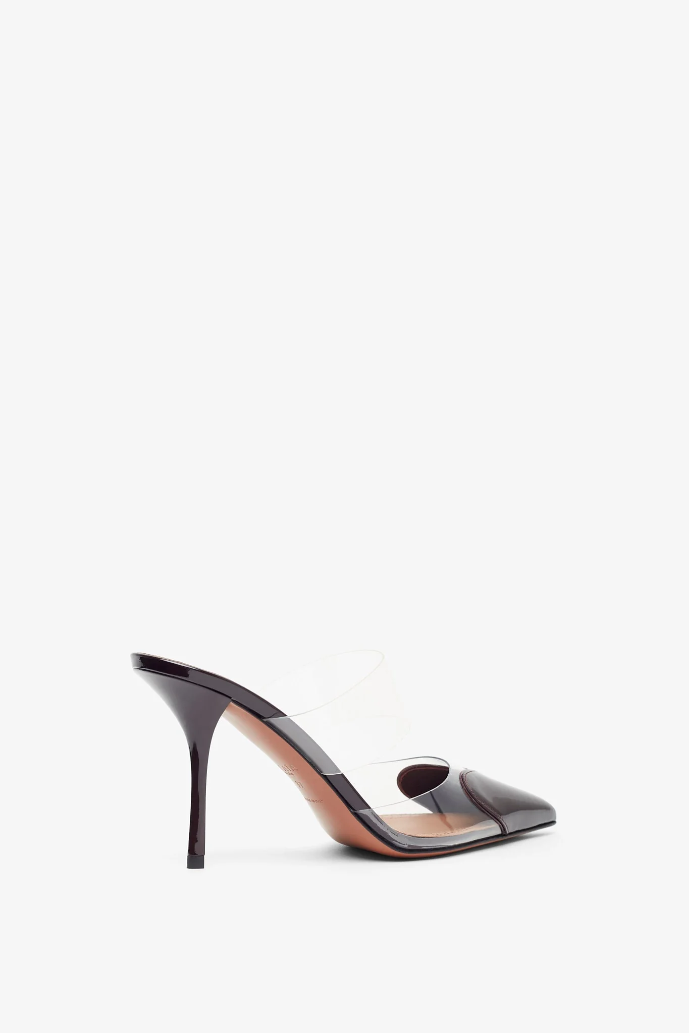 Coeur 90 aubergine patent mules pumps - Image 3