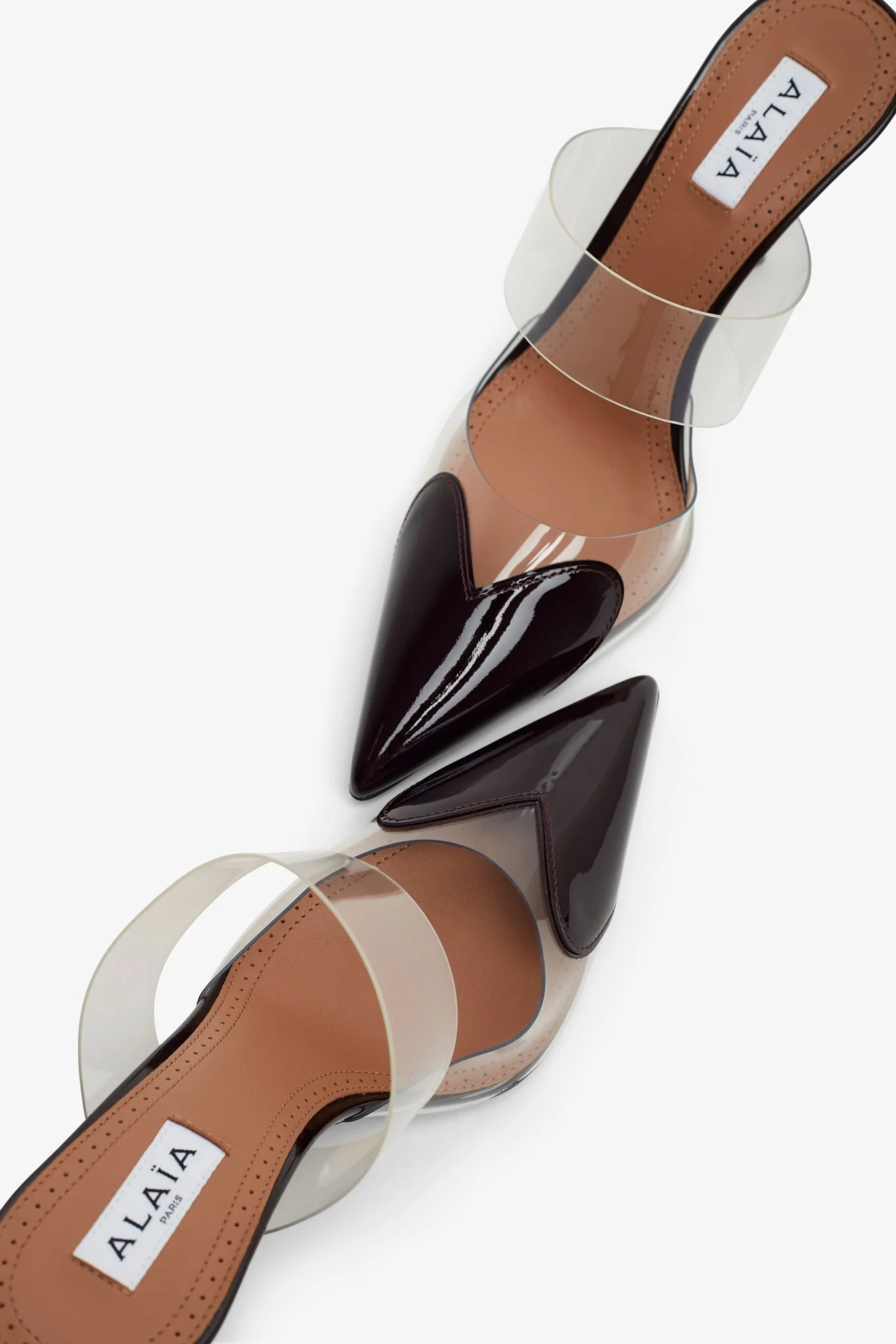 Coeur 90 aubergine patent mules pumps - Image 5