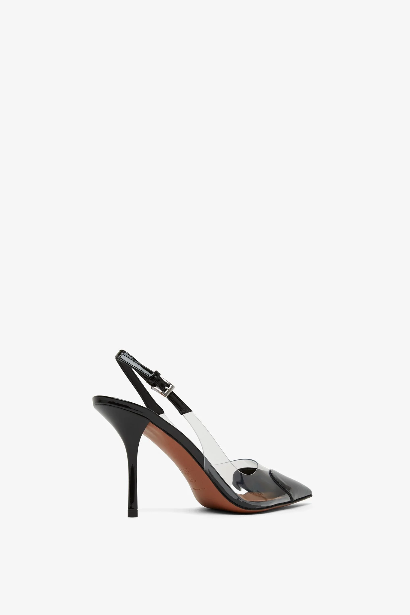 Coeur 90 black patent slingbacks - Image 2