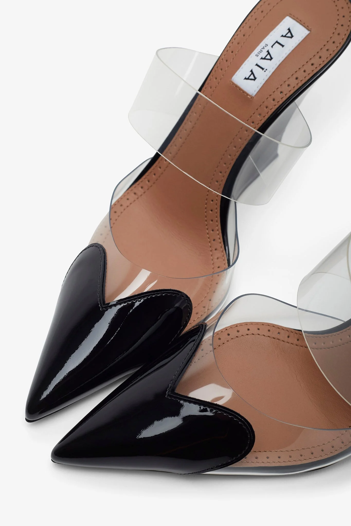 Coeur 90 black patent wedge mules - Image 7
