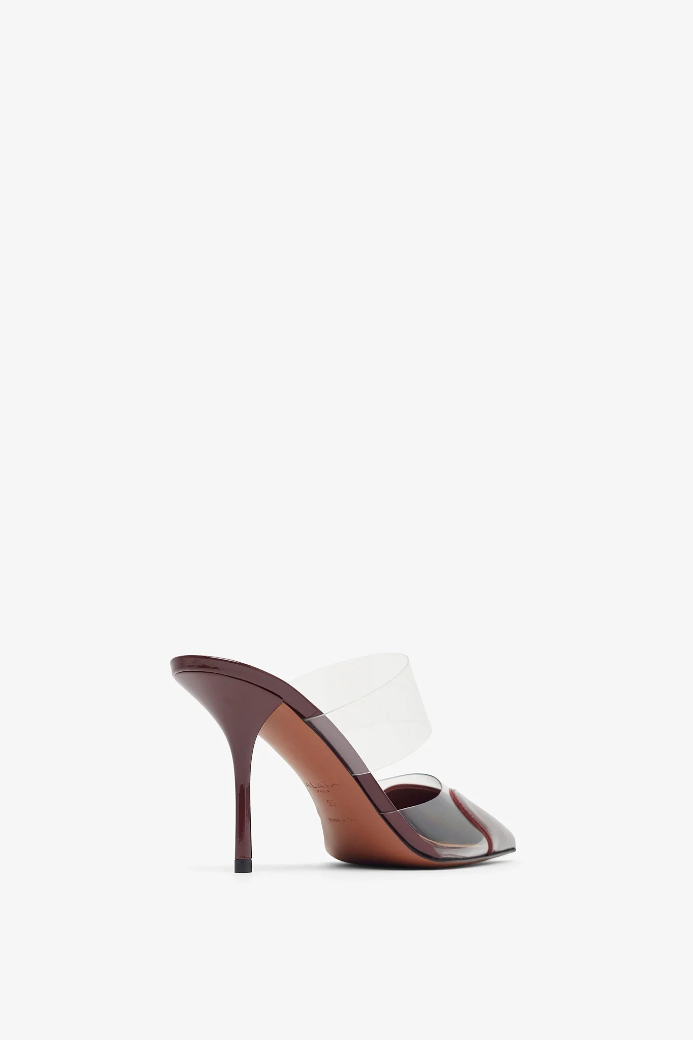 Coeur 90 burgundy mule pumps - Image 3