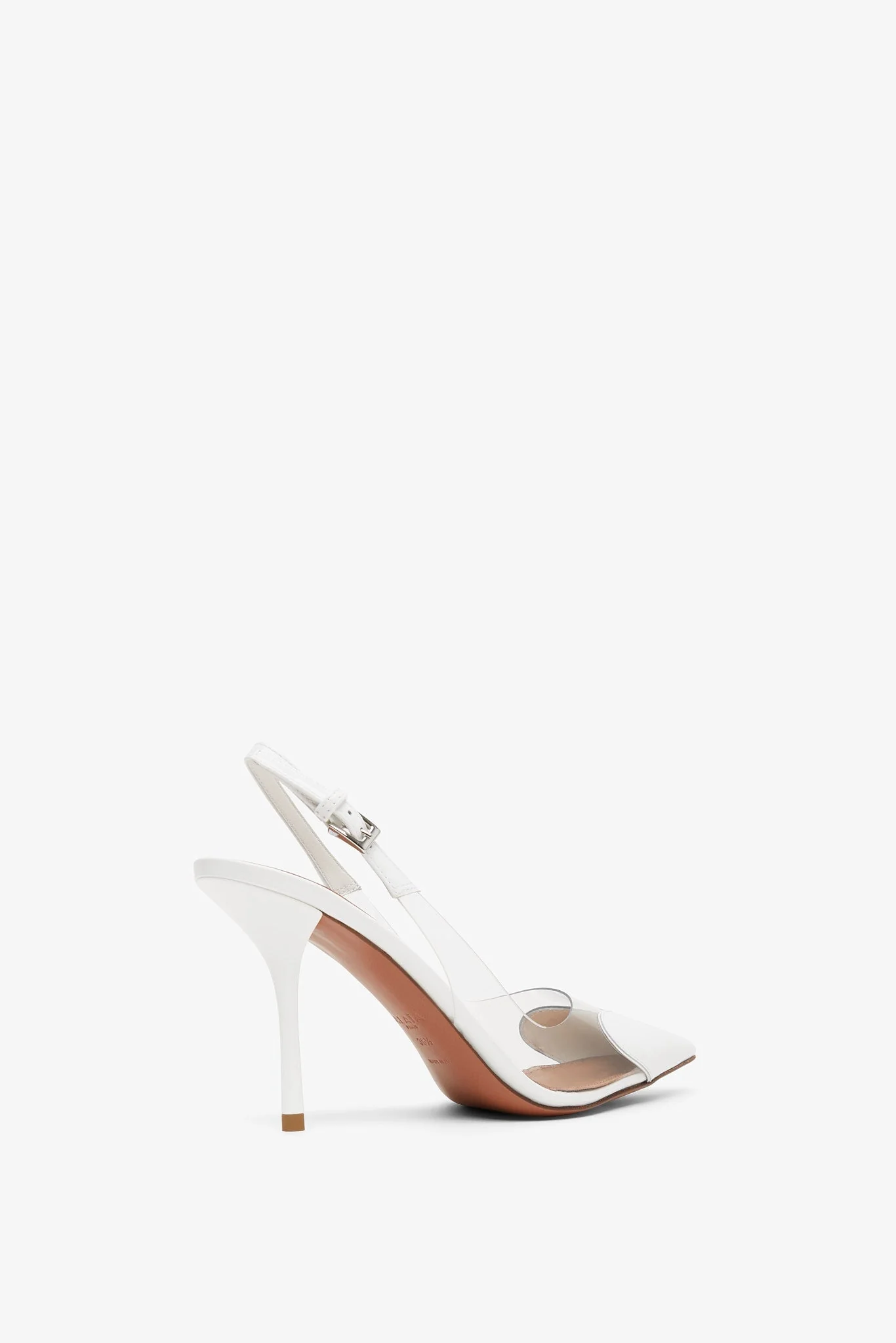 Coeur 90 white patent slingbacks - Image 3