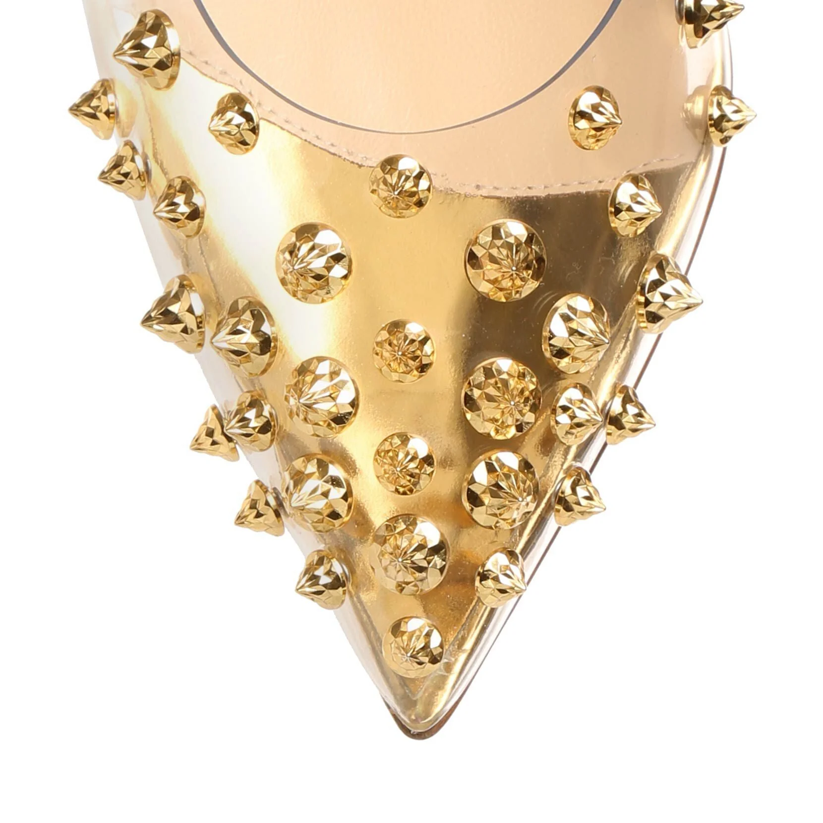 Collaclou 100 pvc gold studs pumps - Image 4