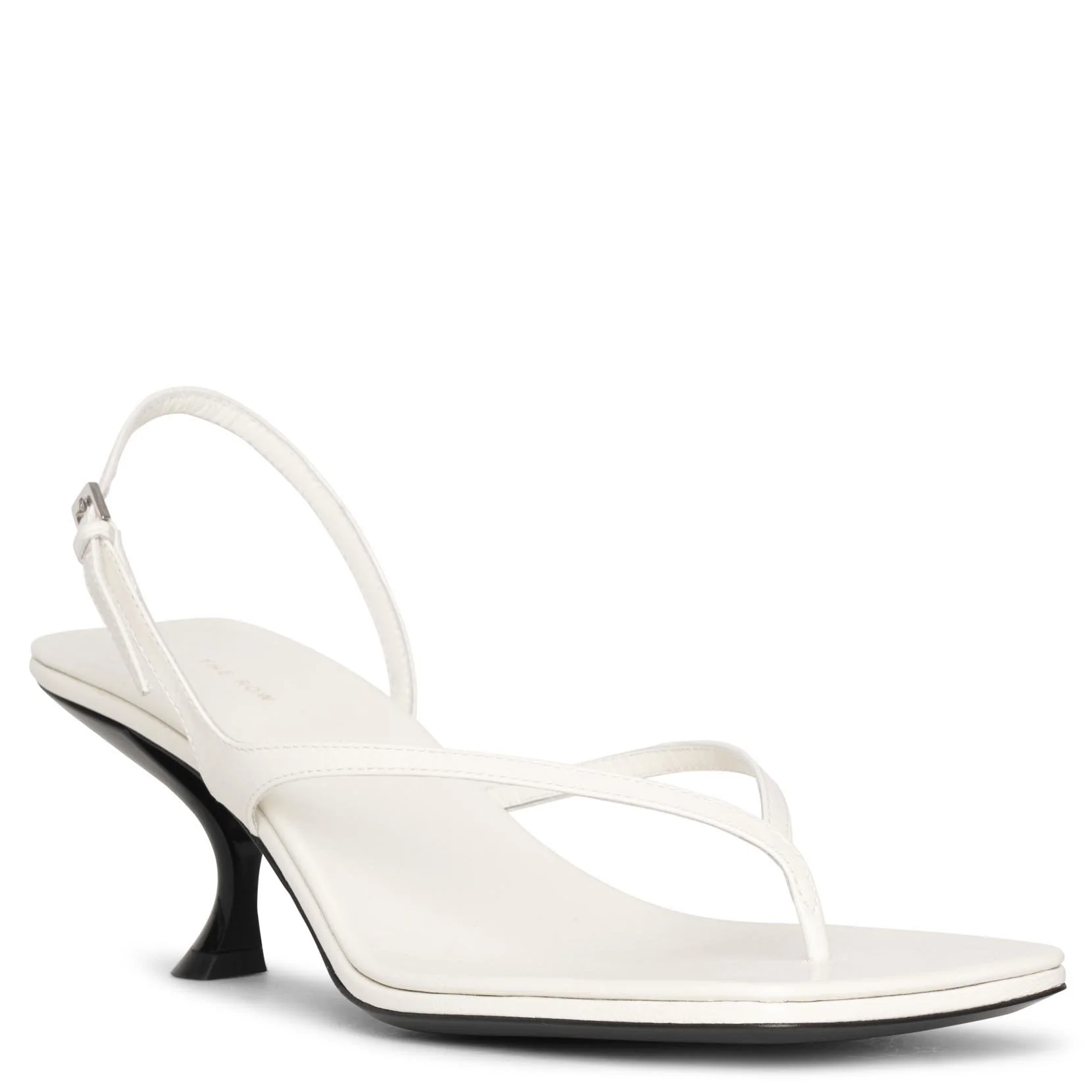 Constance white leather sandals - Image 3