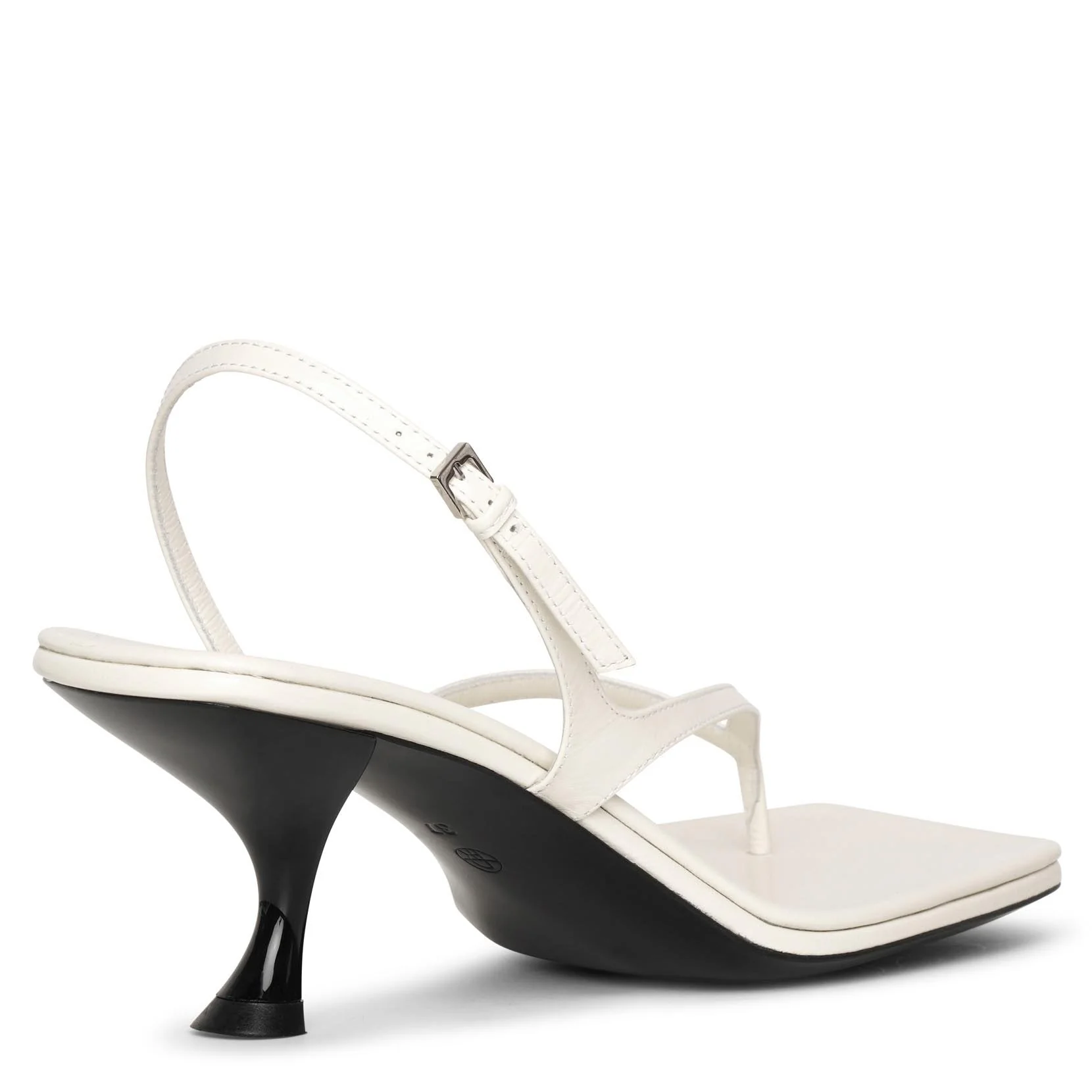 Constance white leather sandals - Image 4