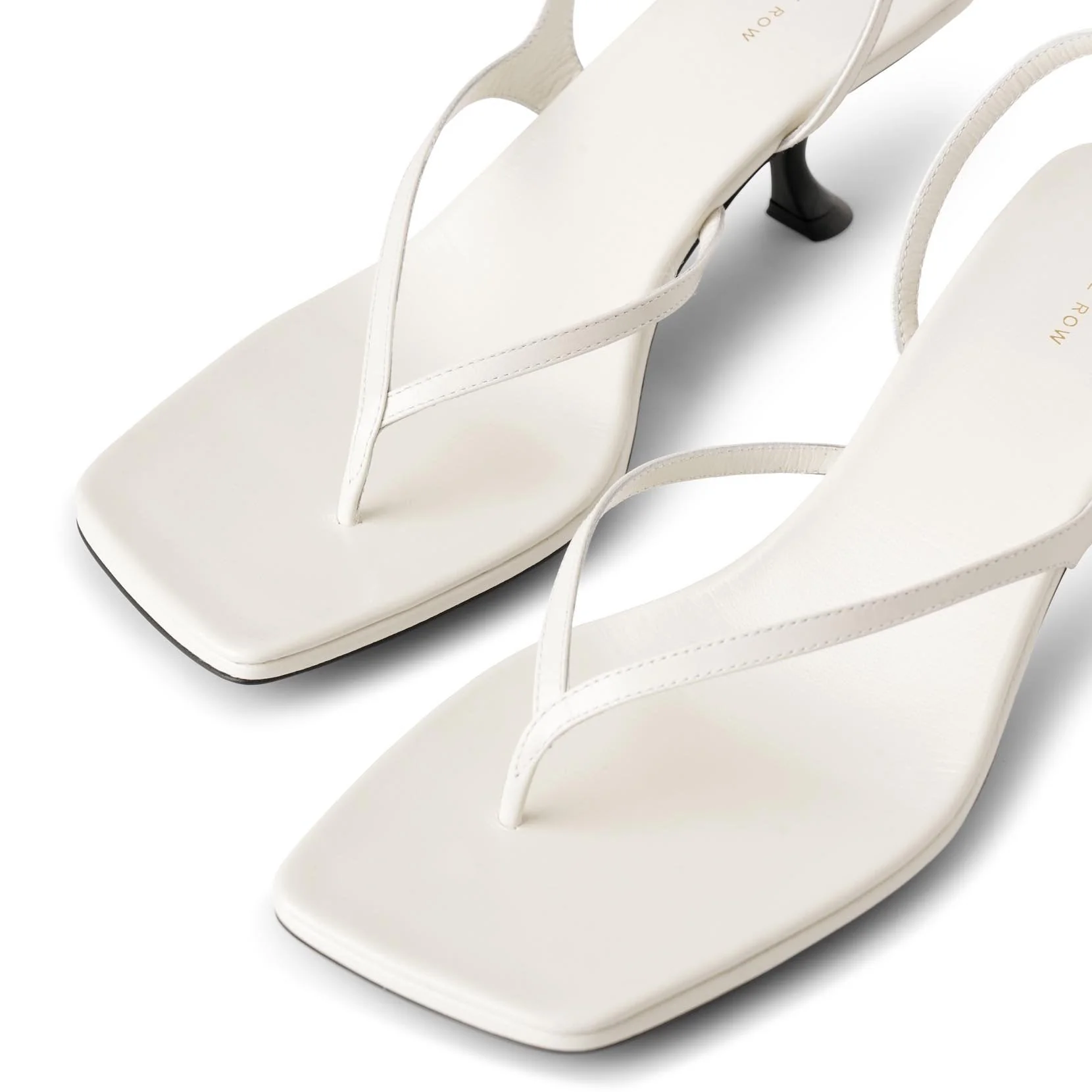 Constance white leather sandals - Image 5