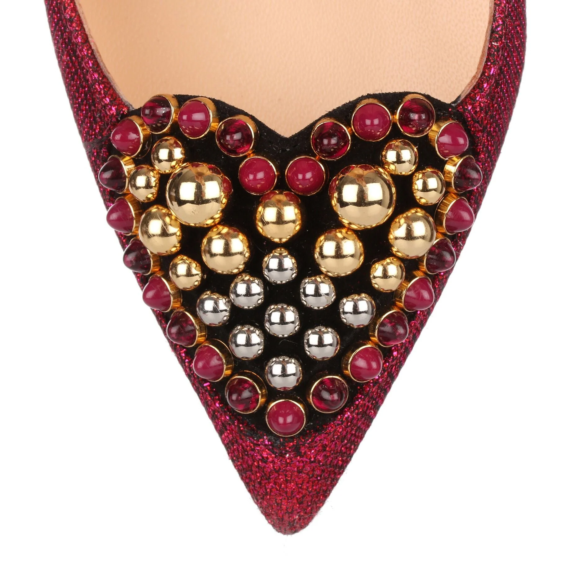 Coralta Mia 100 cerise glitter pump - Image 4