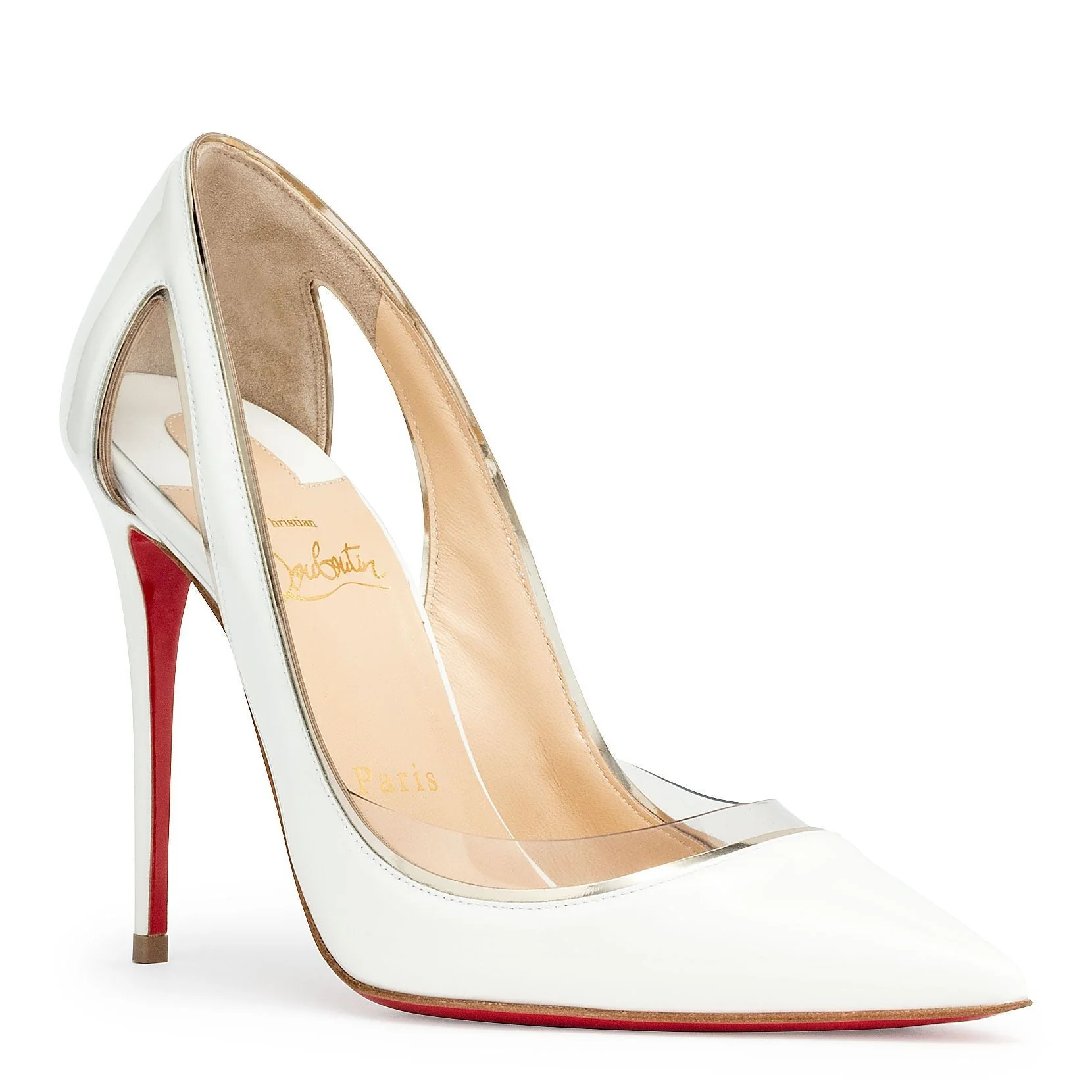 Cosmo 100 white patent pumps - Image 2