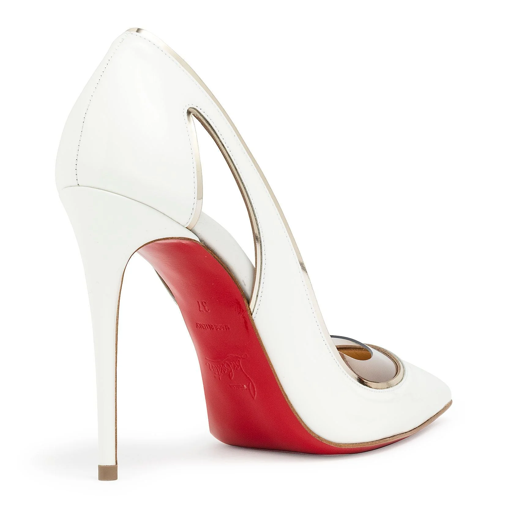 Cosmo 100 white patent pumps - Image 3