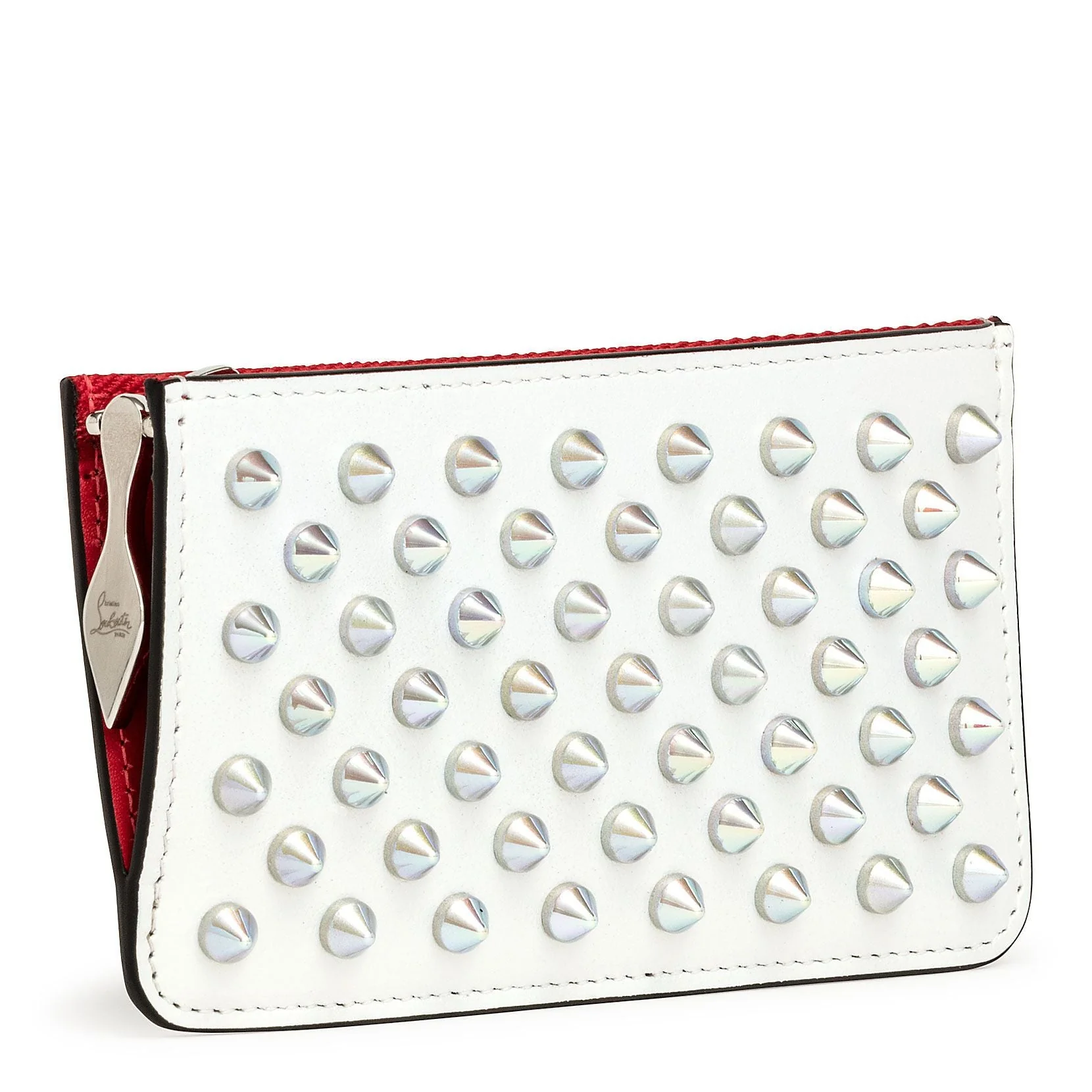 Credilou white leather card holder - Image 2