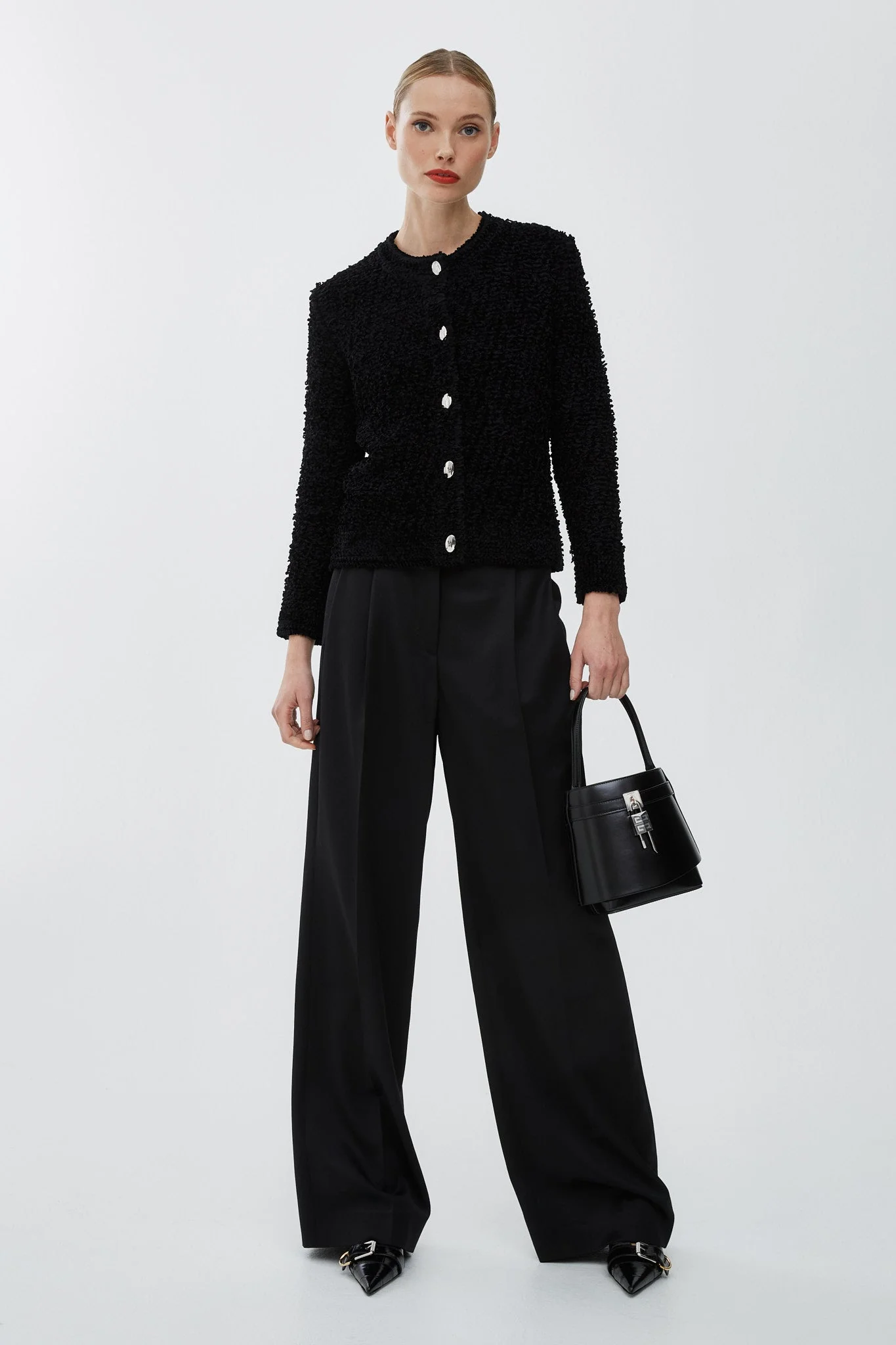 Crewneck black cardigan - Image 6