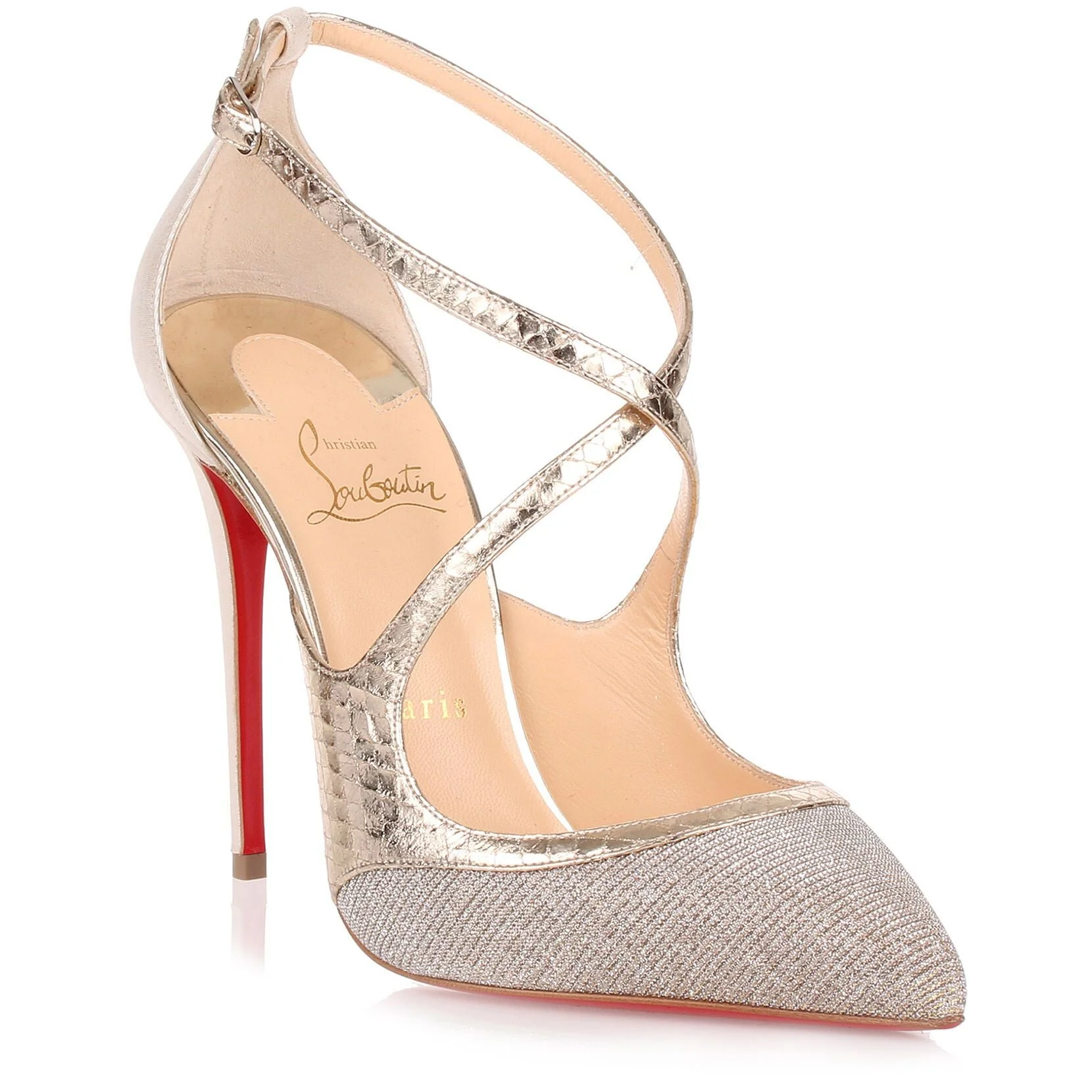 Crissos 100 silver glitter pump - Image 2