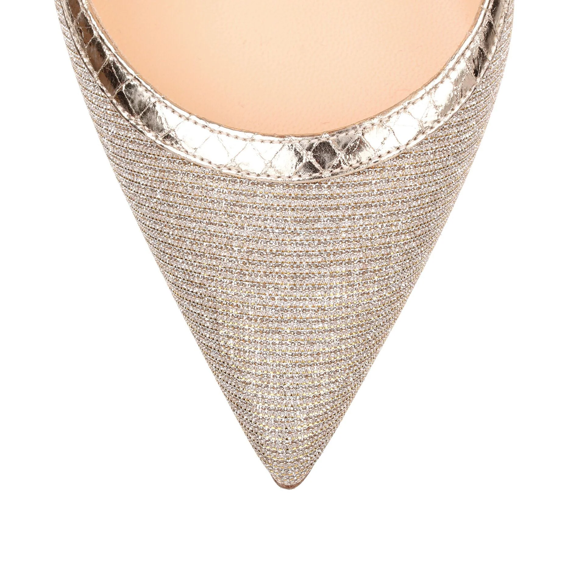 Crissos 100 silver glitter pump - Image 4
