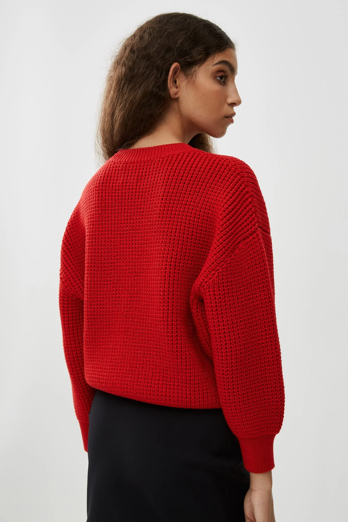 Cropped 4G sweater in waffle wool - Image 4