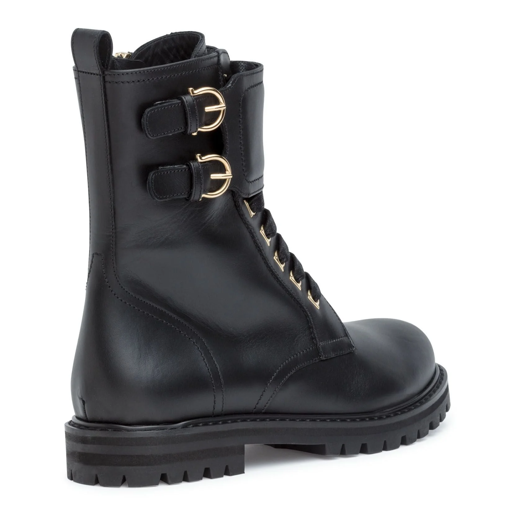 Crotone black combat boots - Image 3