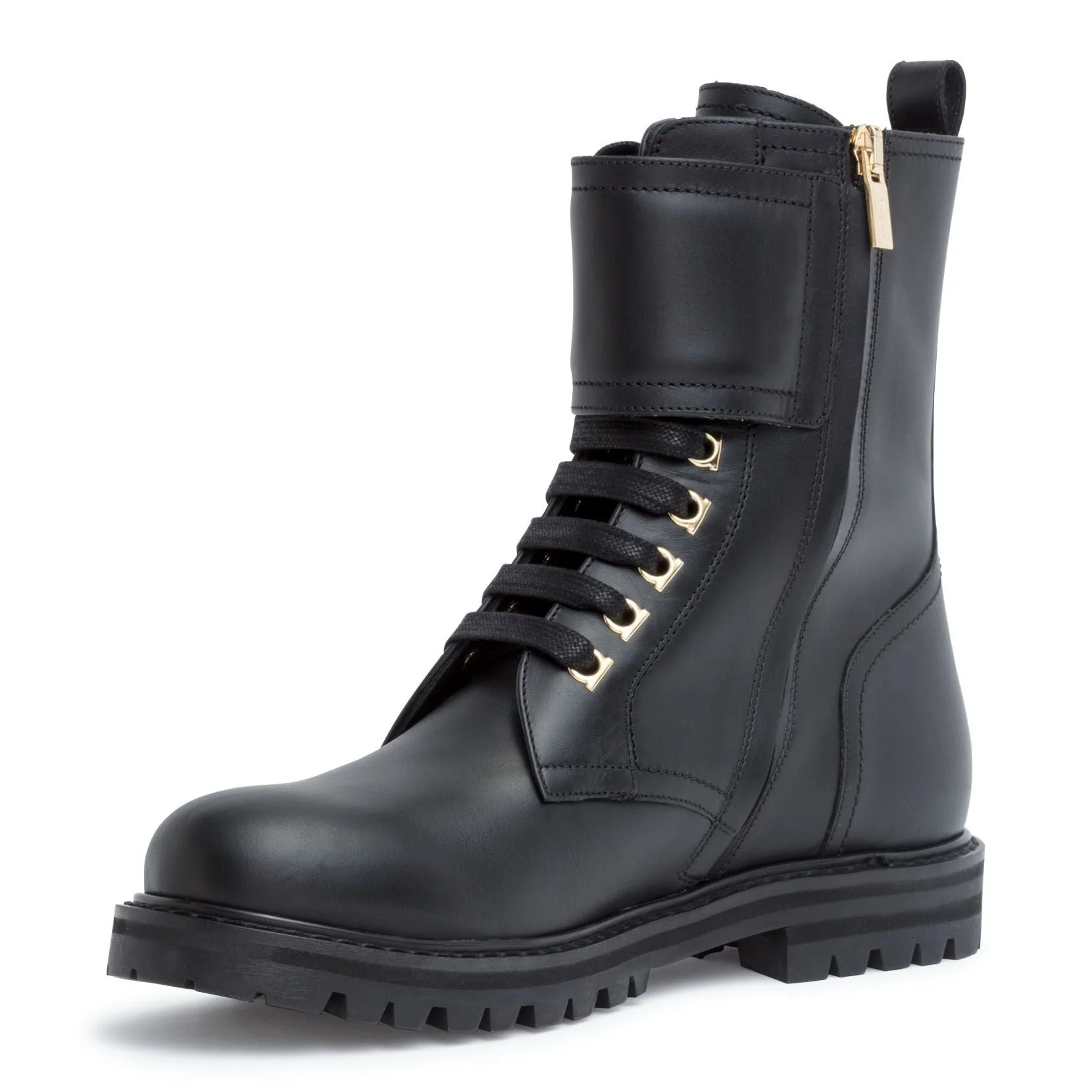 Crotone black combat boots - Image 4