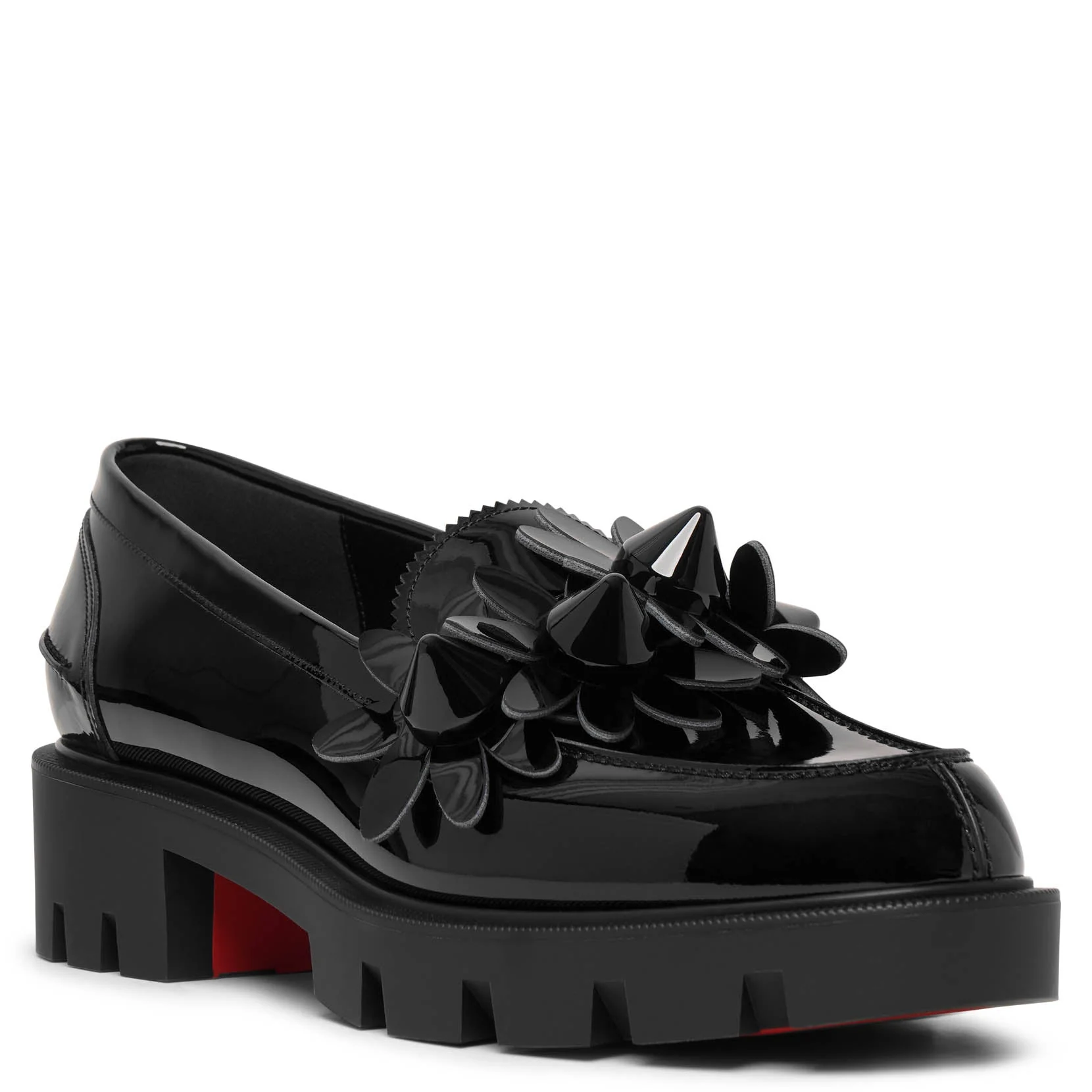 Daisy spikes black patent flats - Image 3