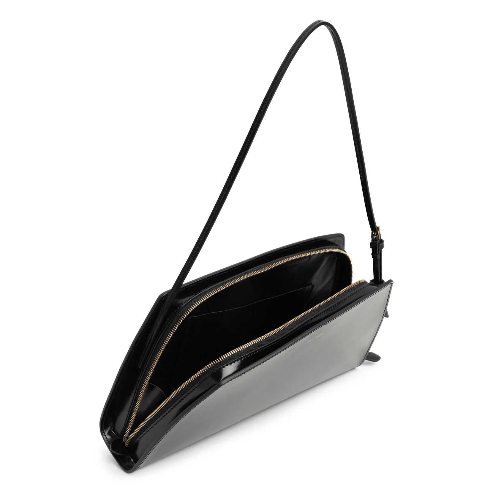 Dalia baguette black polished calf bag - Image 5