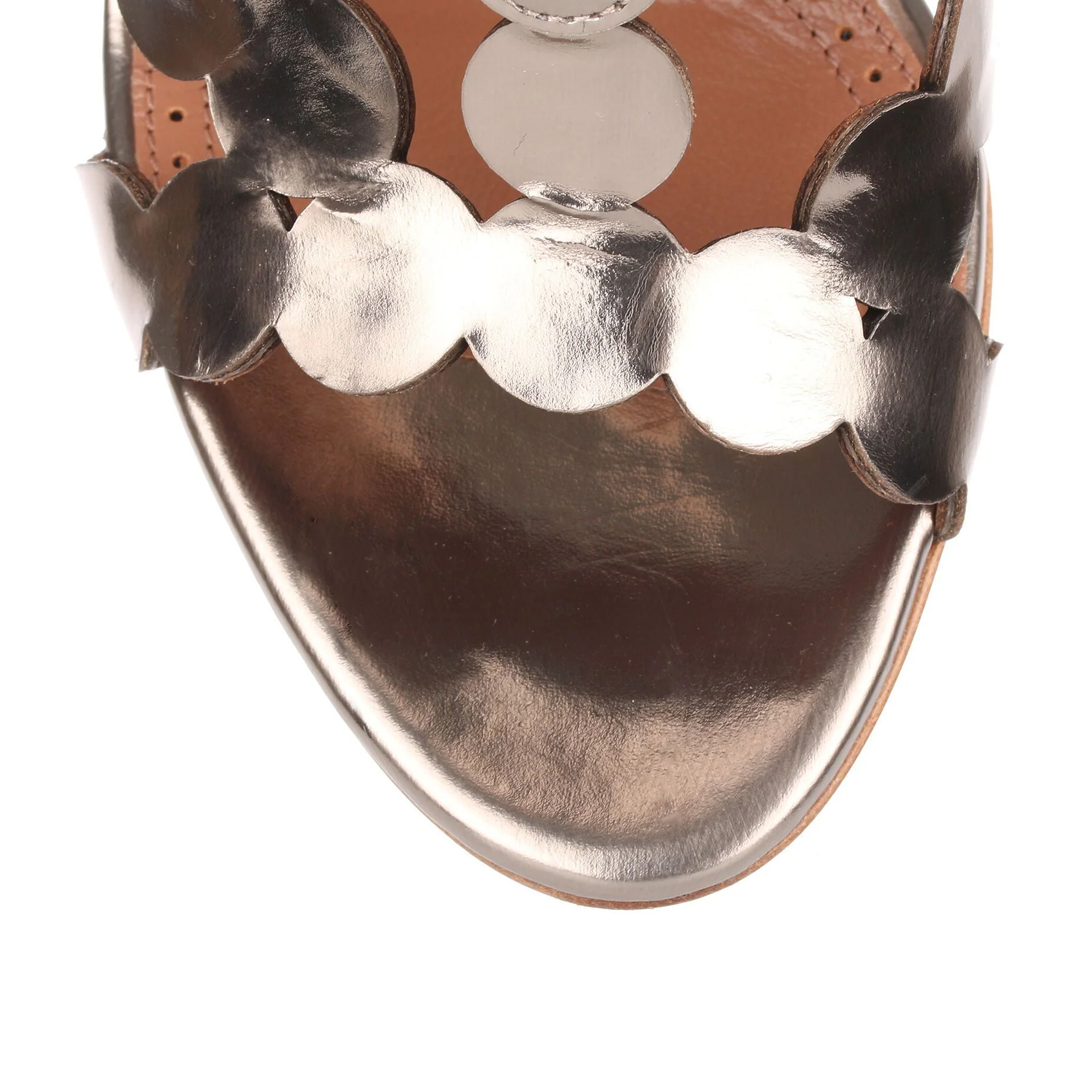 Dark silver circle sandal - Image 4