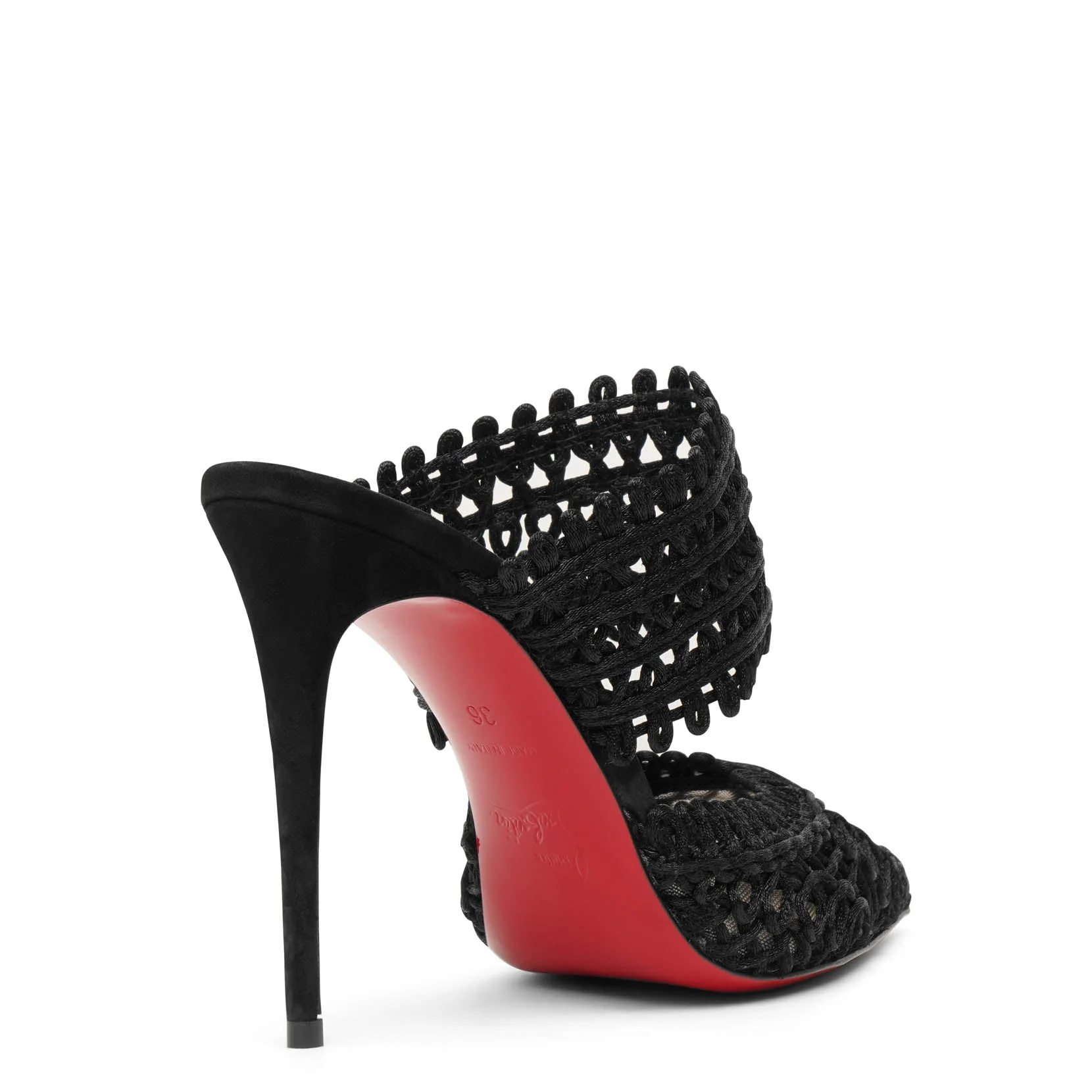 Deia 100 macrame black mule pumps - Image 4