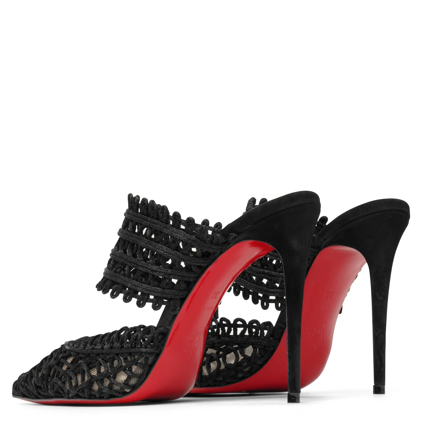 Deia 100 macrame black mule pumps - Image 5