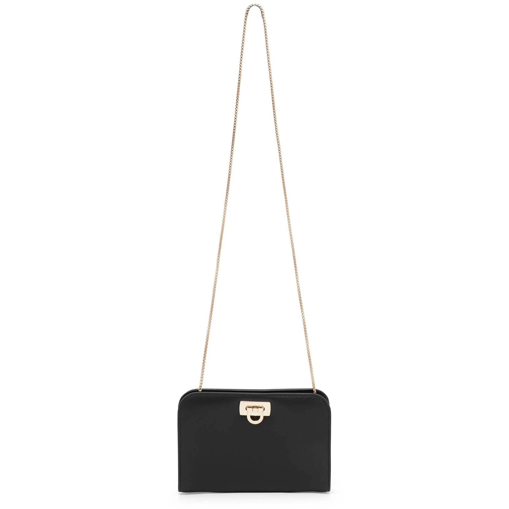 Diana black mini clutch