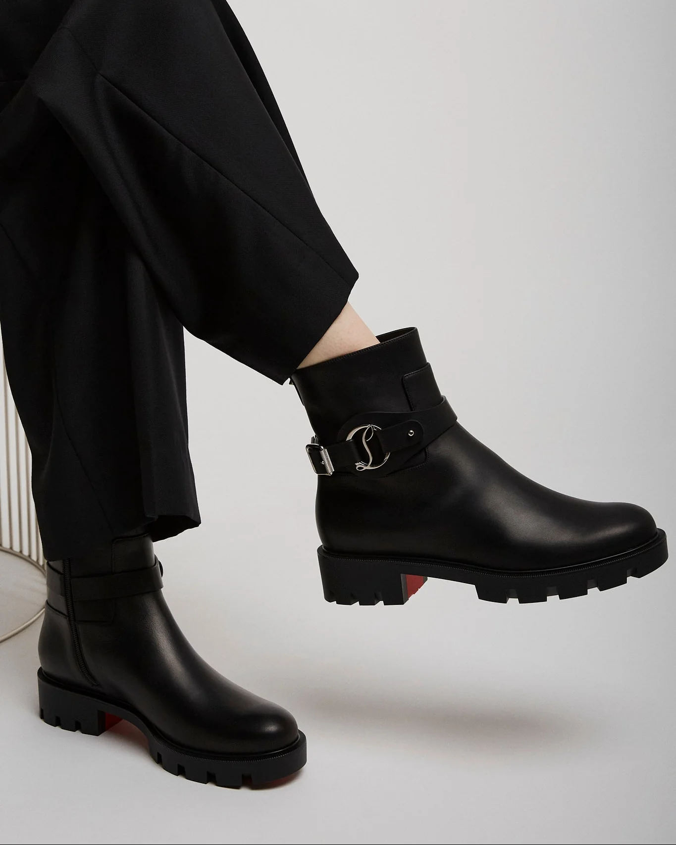 Dianouchette Black Leather Boots - Image 2