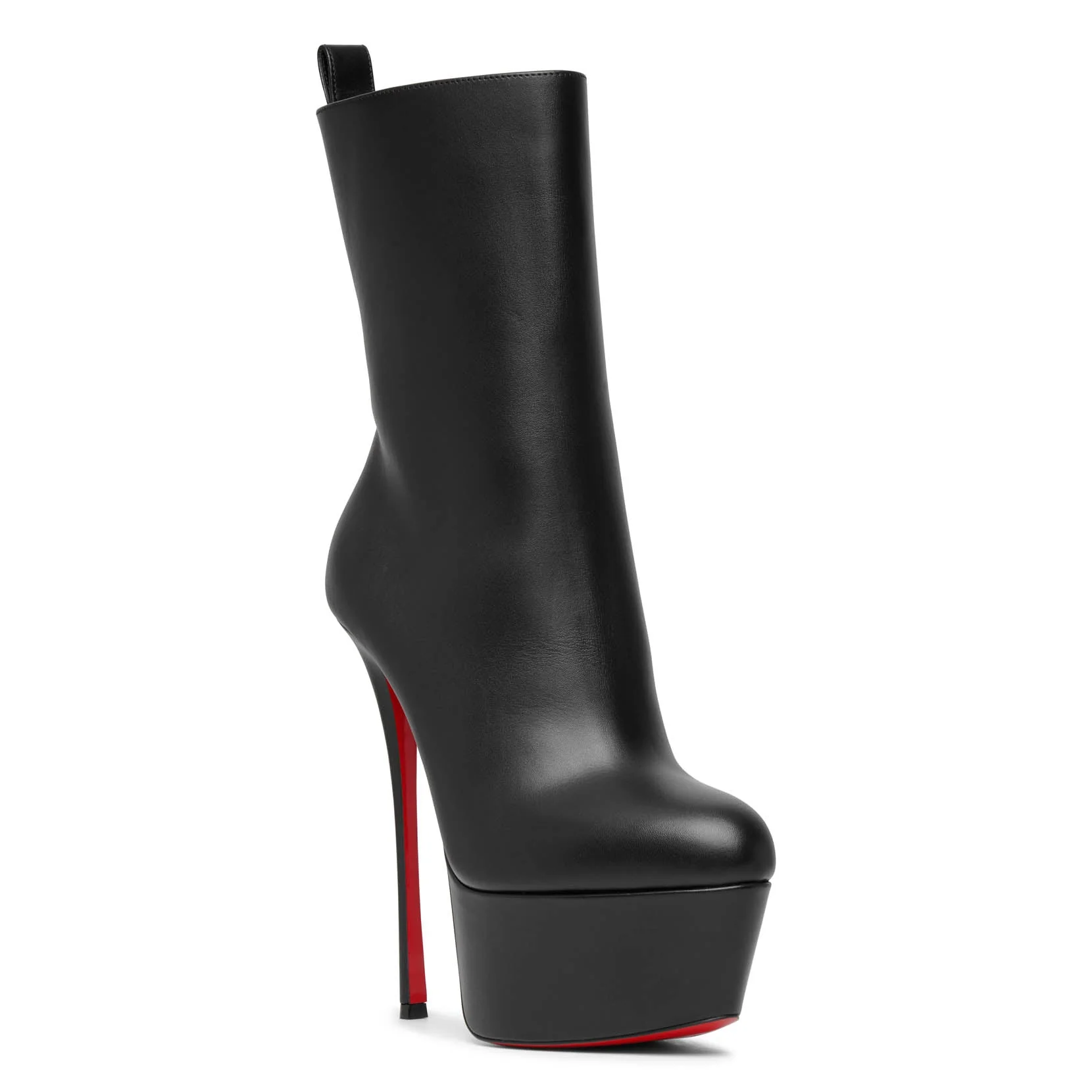 Dolly black 160 platform leather boots - Image 3