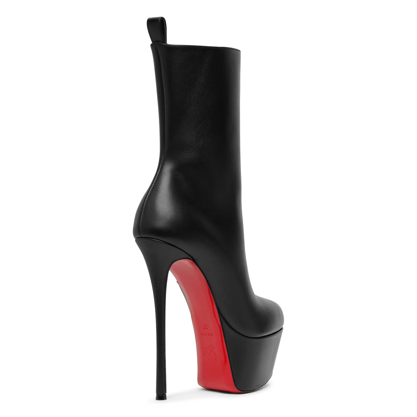 Dolly black 160 platform leather boots - Image 4