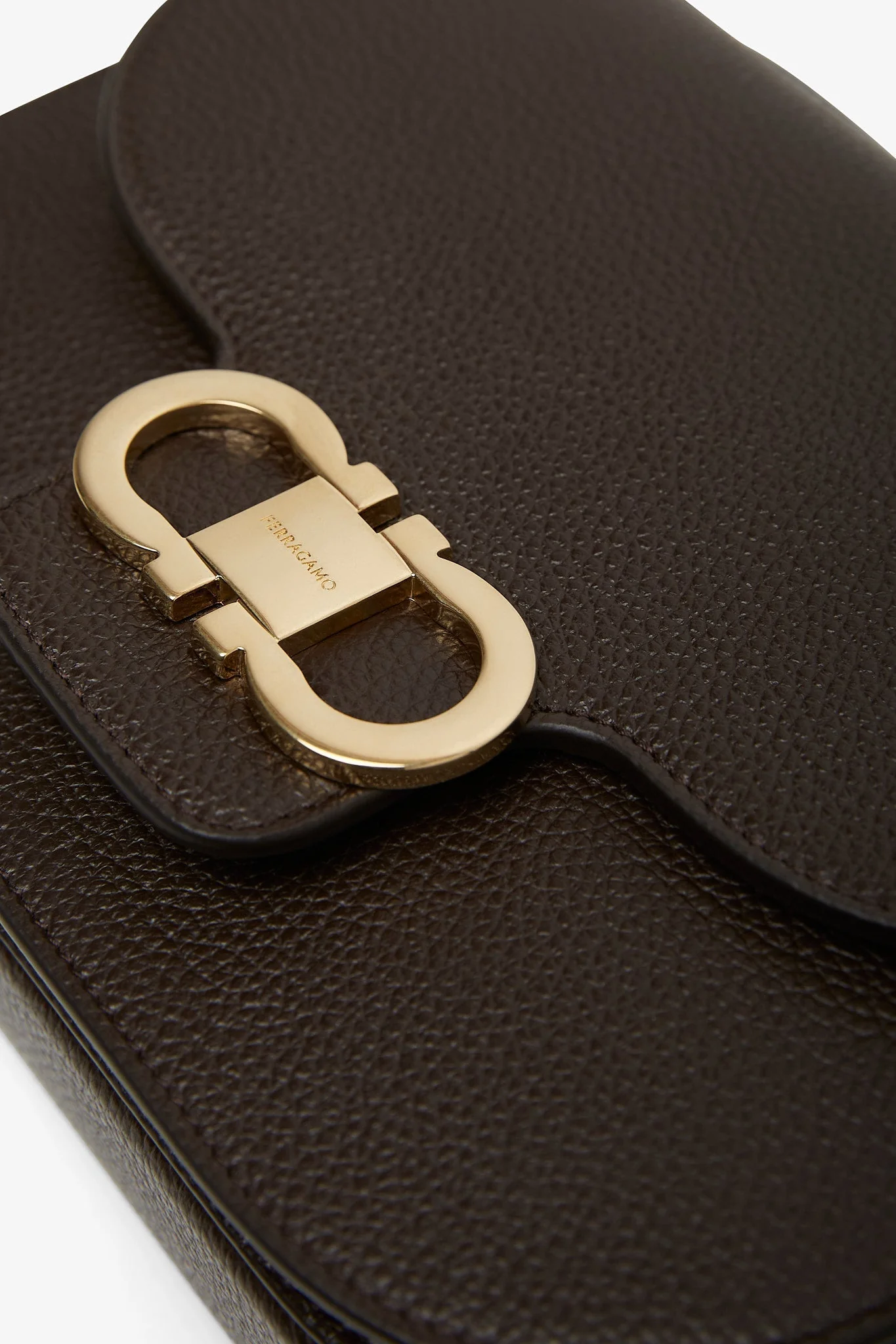 Dubble gancini flap dark brown - Image 4