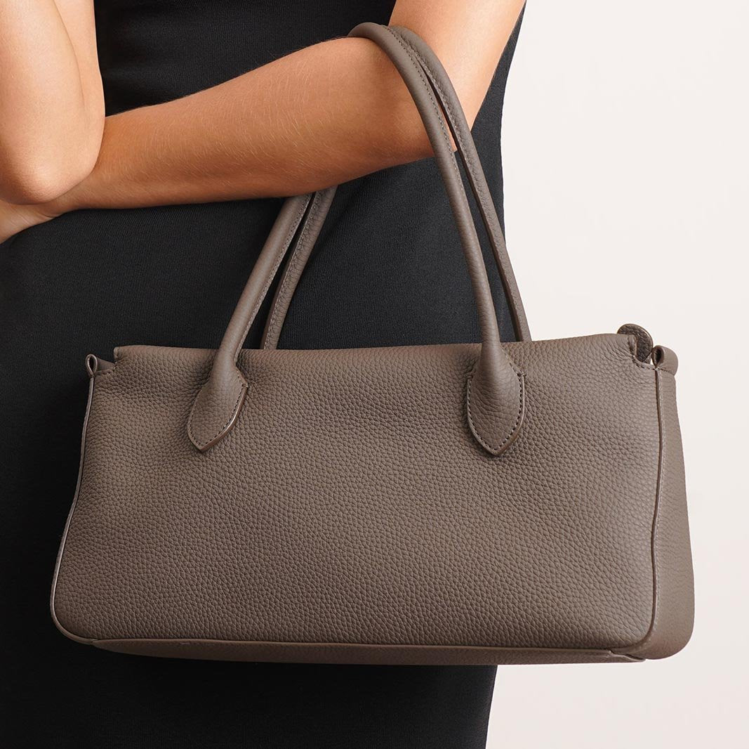 E/W light brown top handle bag - Image 6