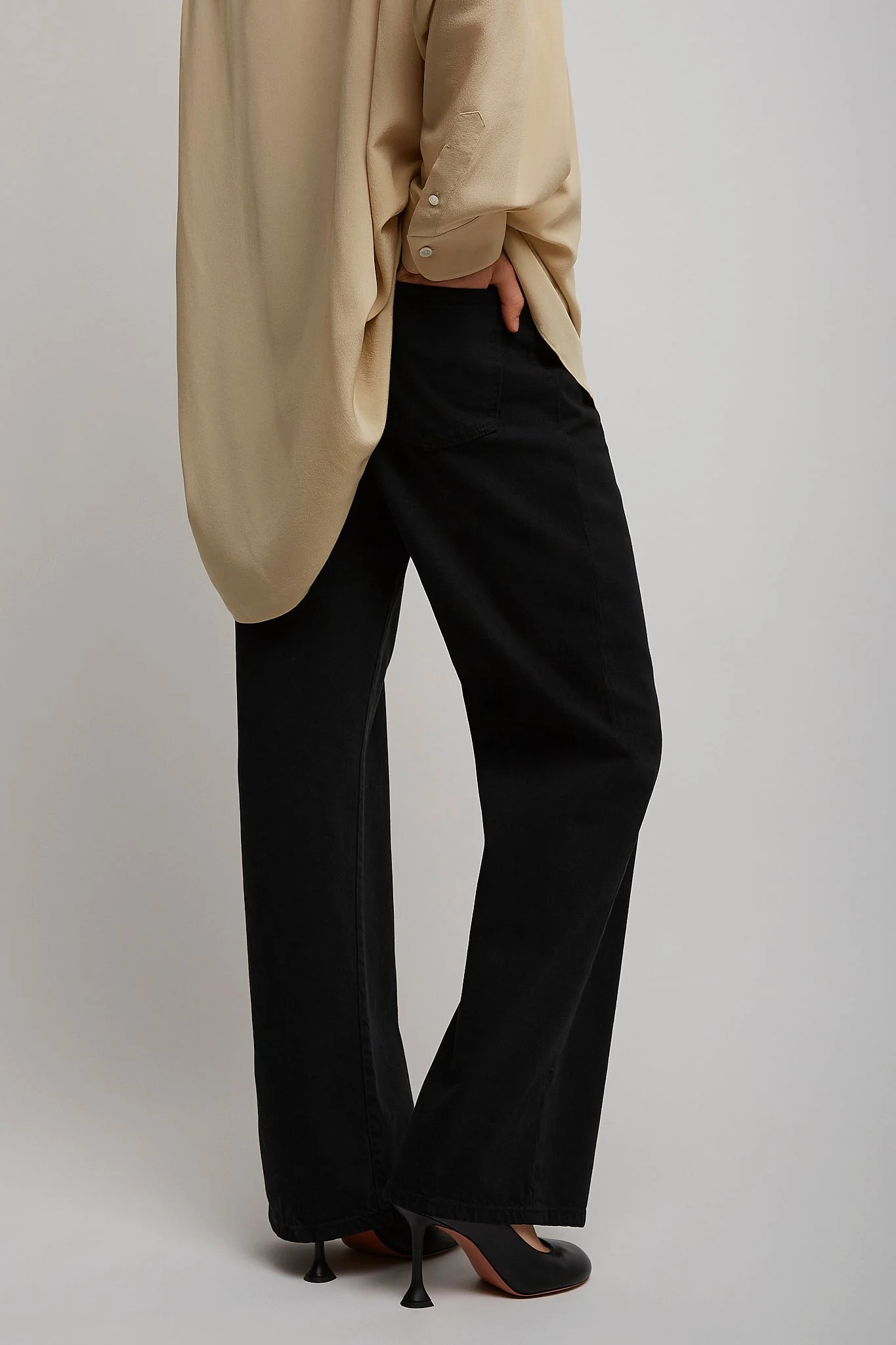 Eglitta black cotton jeans - Image 4