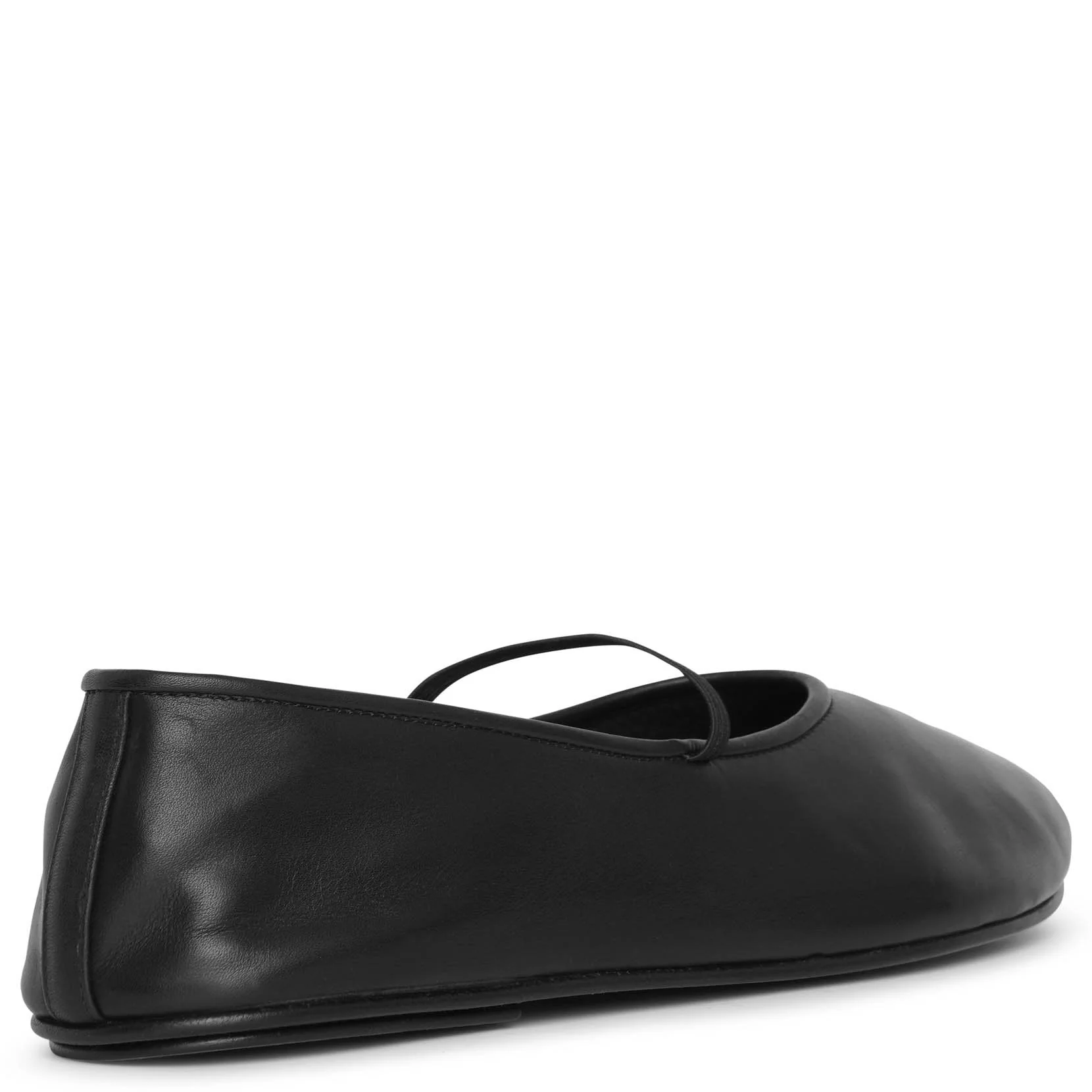 Elastic ballet black nappa slippers - Image 4