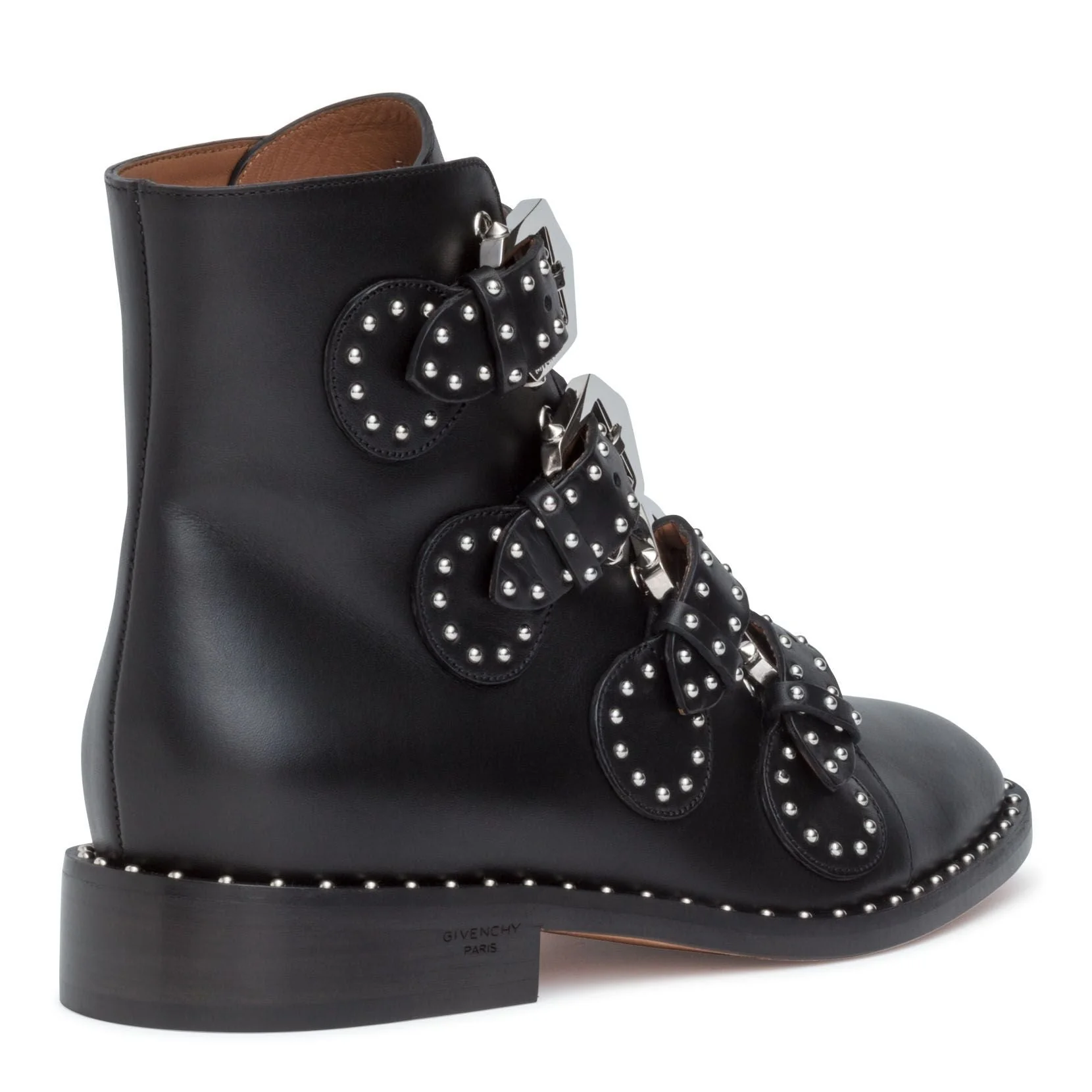 Elegant flat black leather boot - Image 3