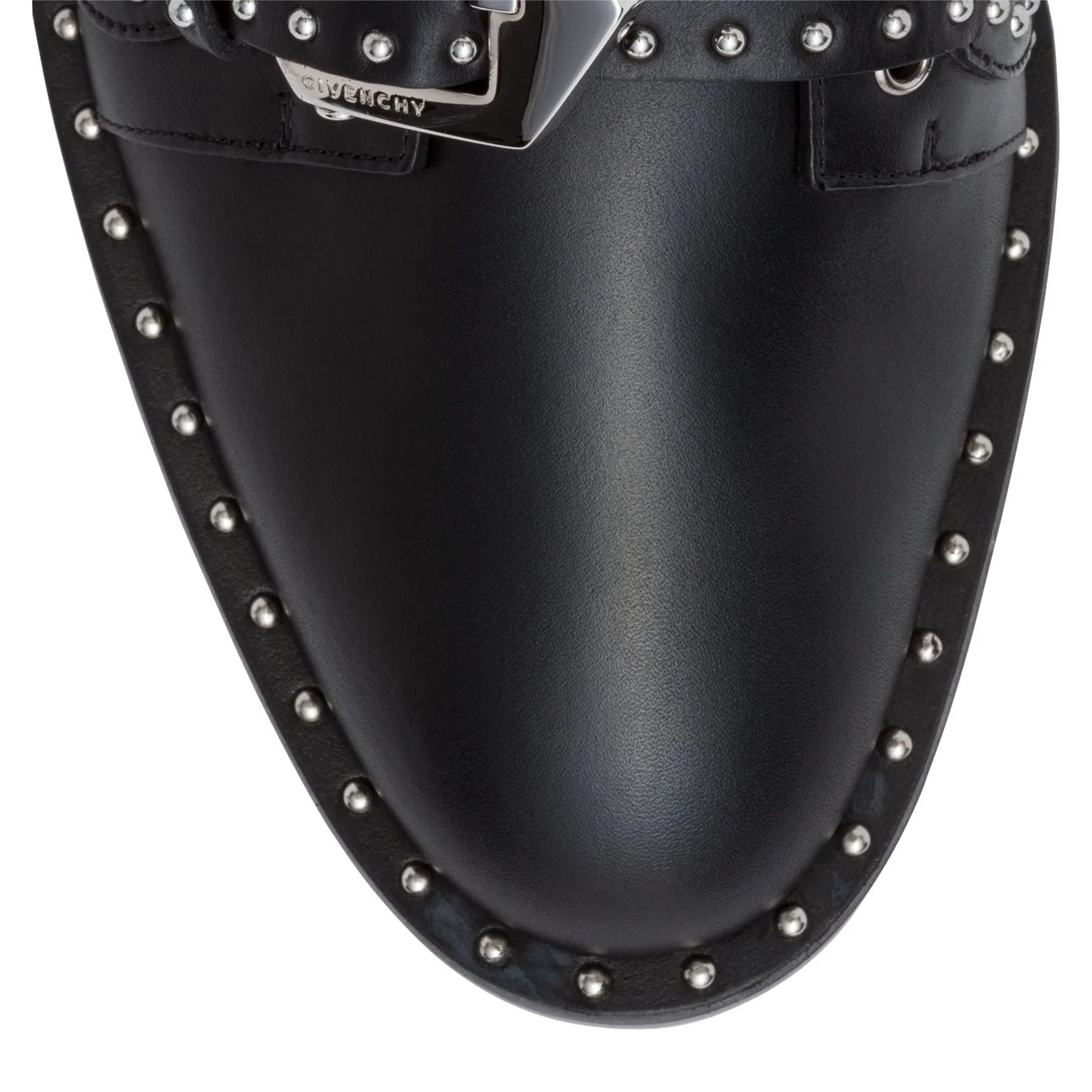 Elegant flat black leather boot - Image 4