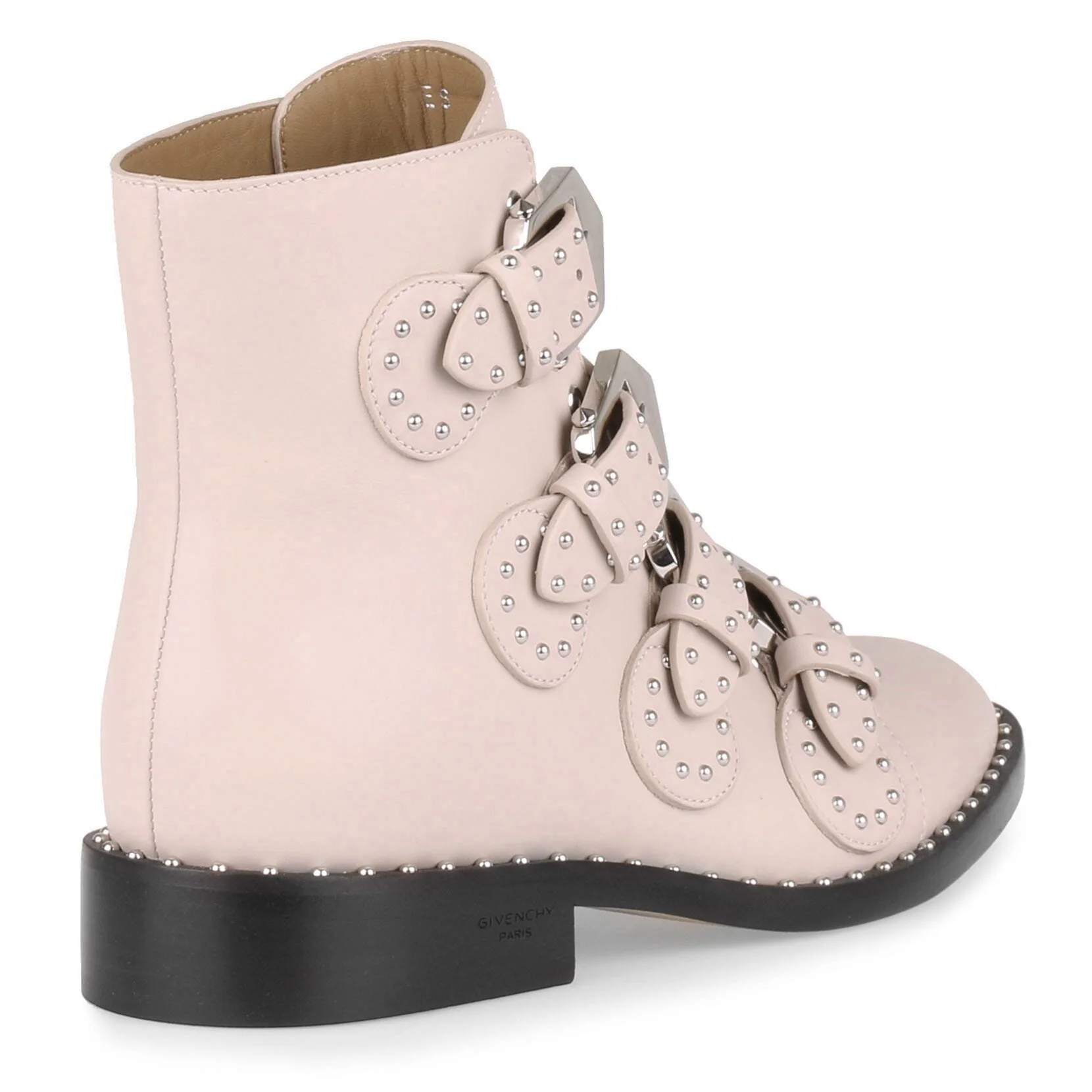 Elegant flat blush leather boot - Image 3