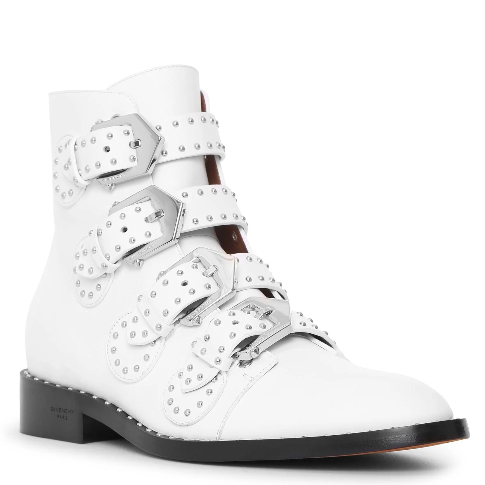 Elegant white flat boots - Image 2