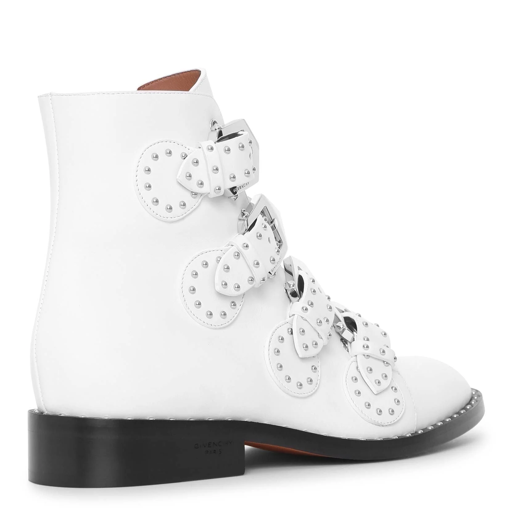 Elegant white flat boots - Image 3