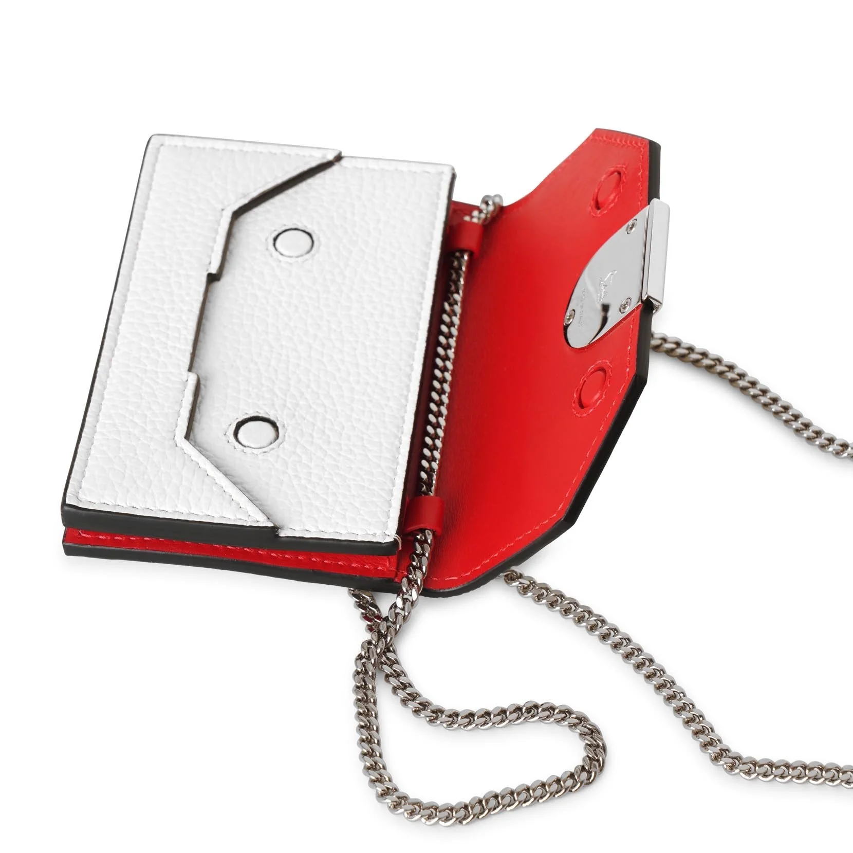 Elisa chain cardholder white and silver - Image 5