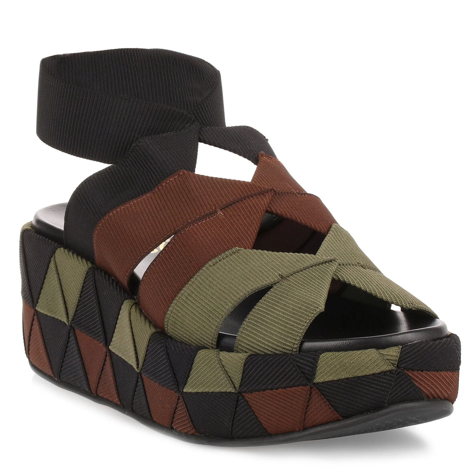 Ellettra multi-tone elasticated platform - Image 2