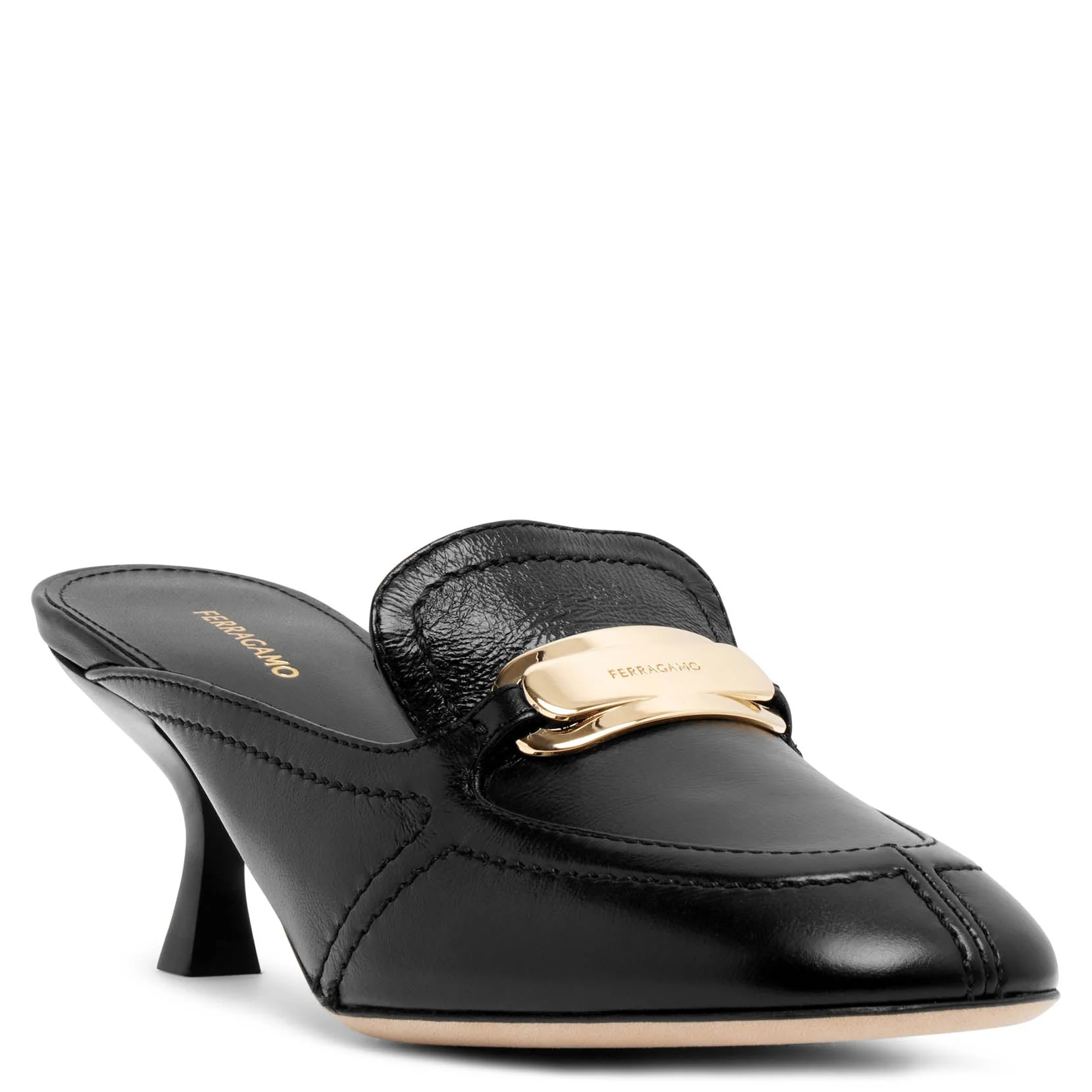 Elodye black leather mules - Image 3