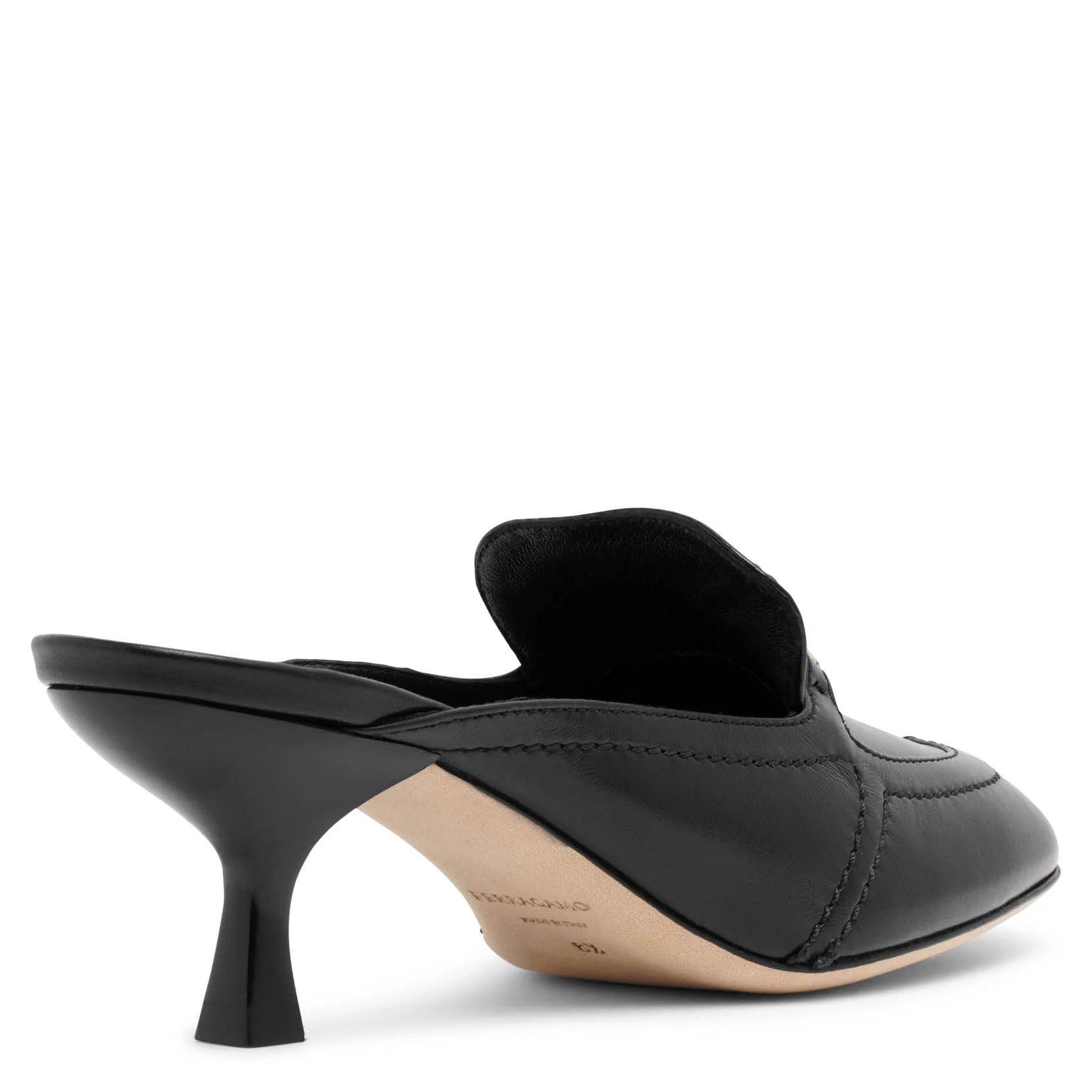 Elodye black leather mules - Image 4