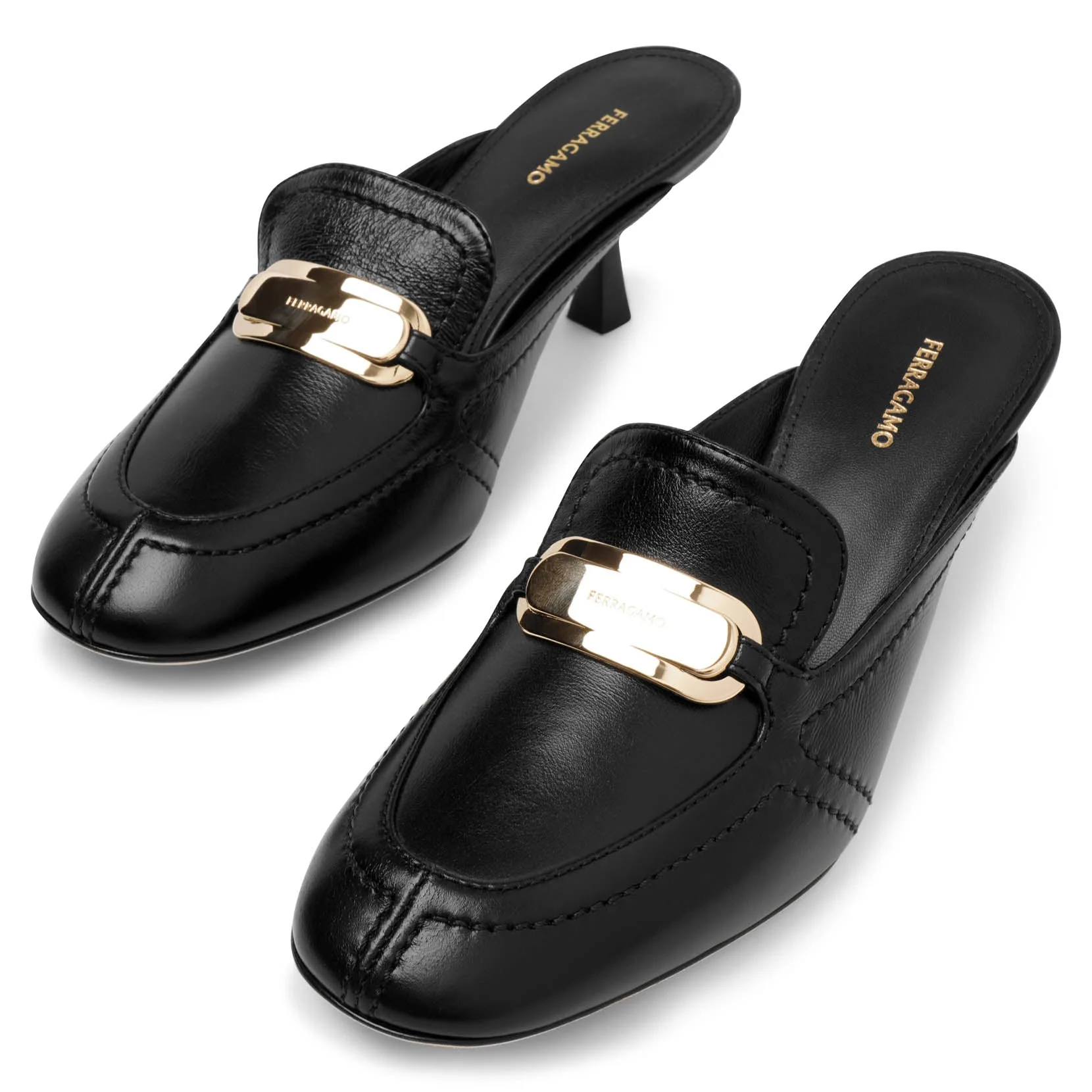 Elodye black leather mules - Image 5