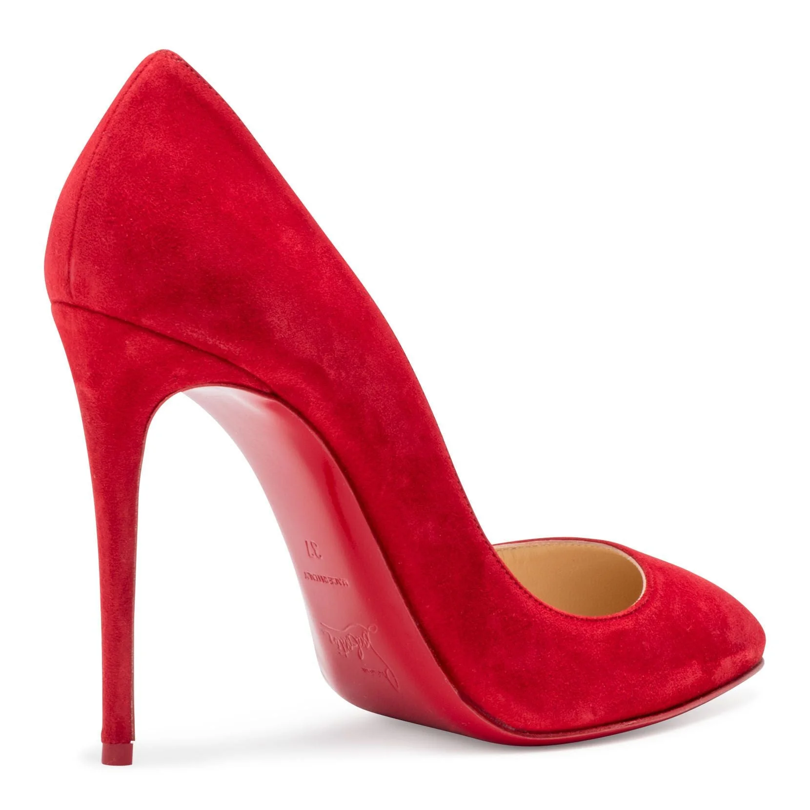 Eloise 100 Red Suede Pumps - Image 3