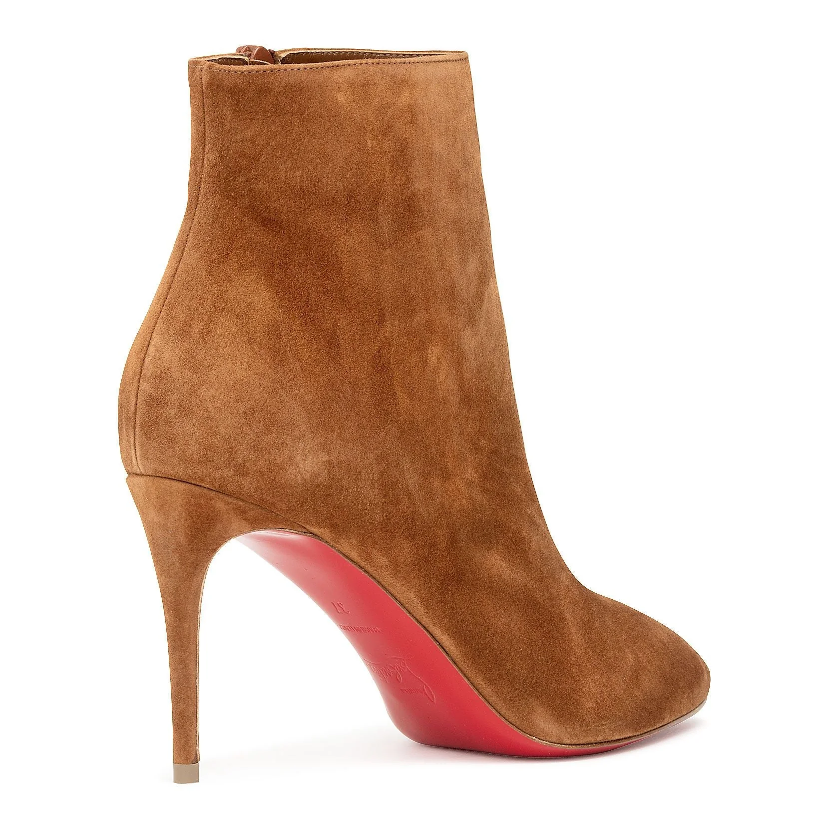 Eloise booty 85 tan suede ankle boots - Image 3