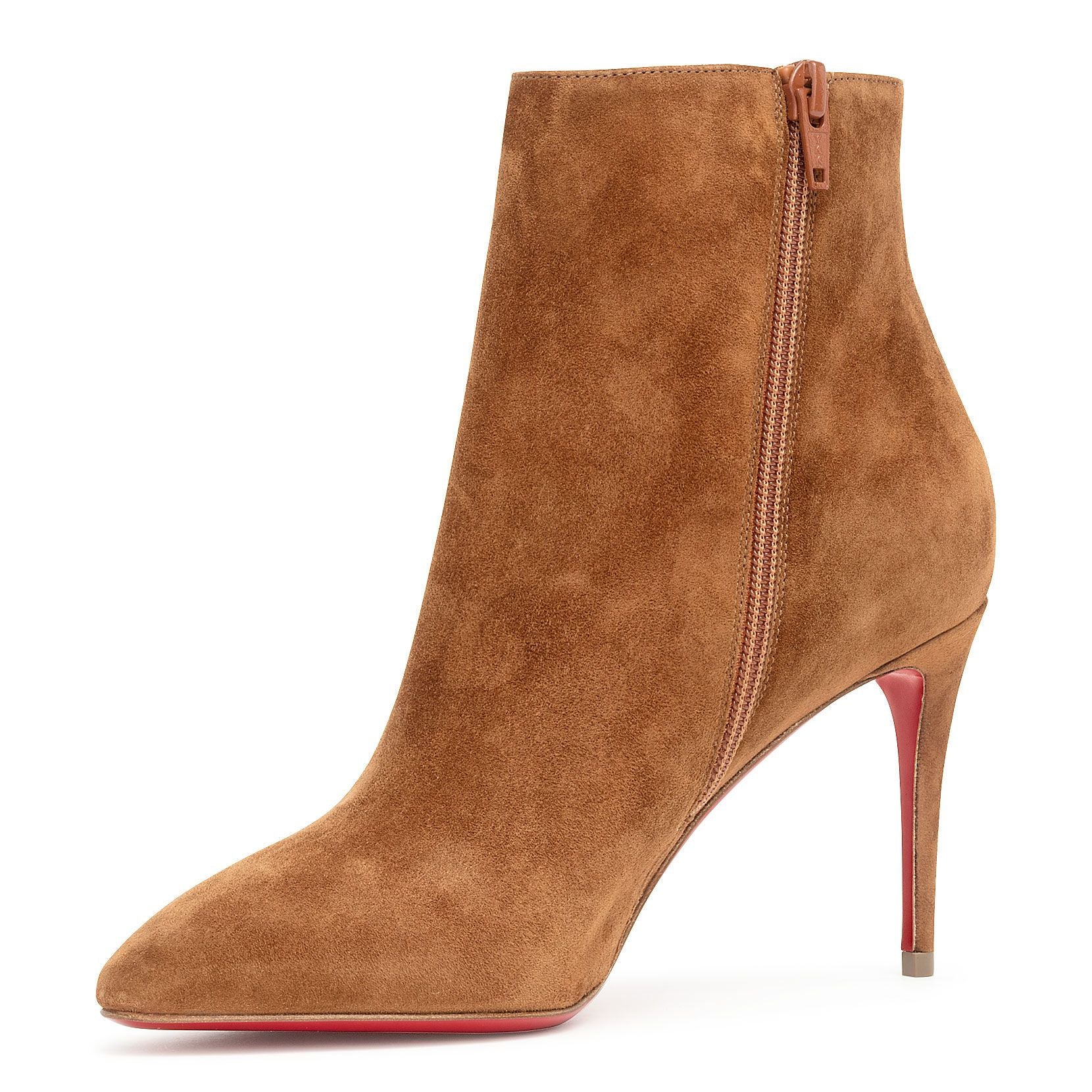 Eloise booty 85 tan suede ankle boots - Image 4