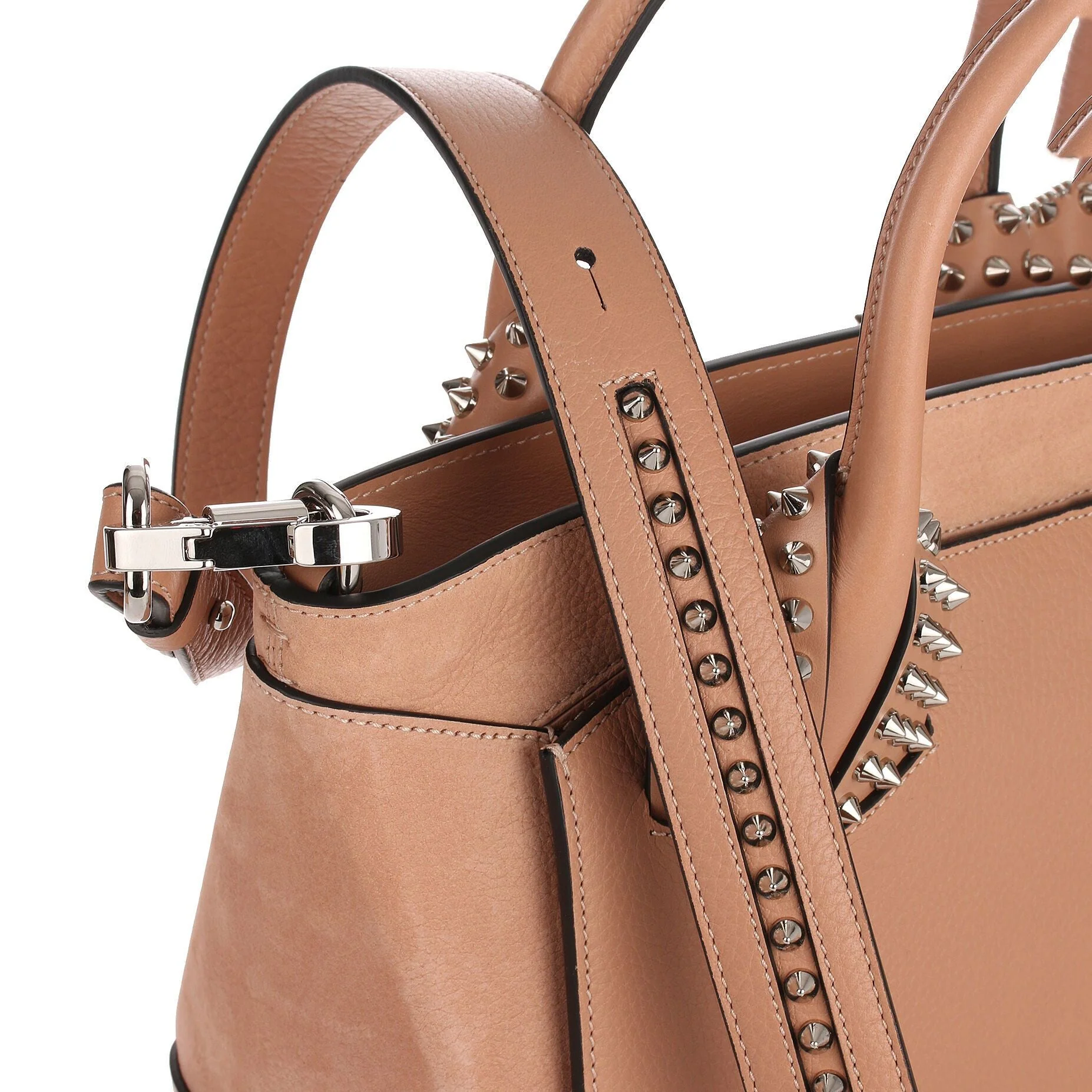 Eloise small beige leather bag - Image 5