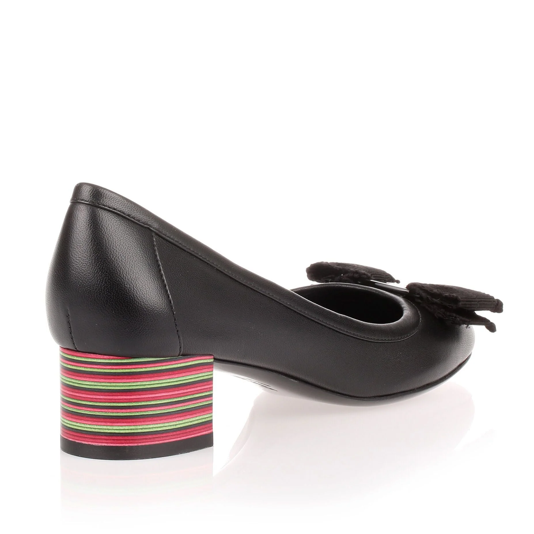 Elvin 40 black leather pump - Image 3
